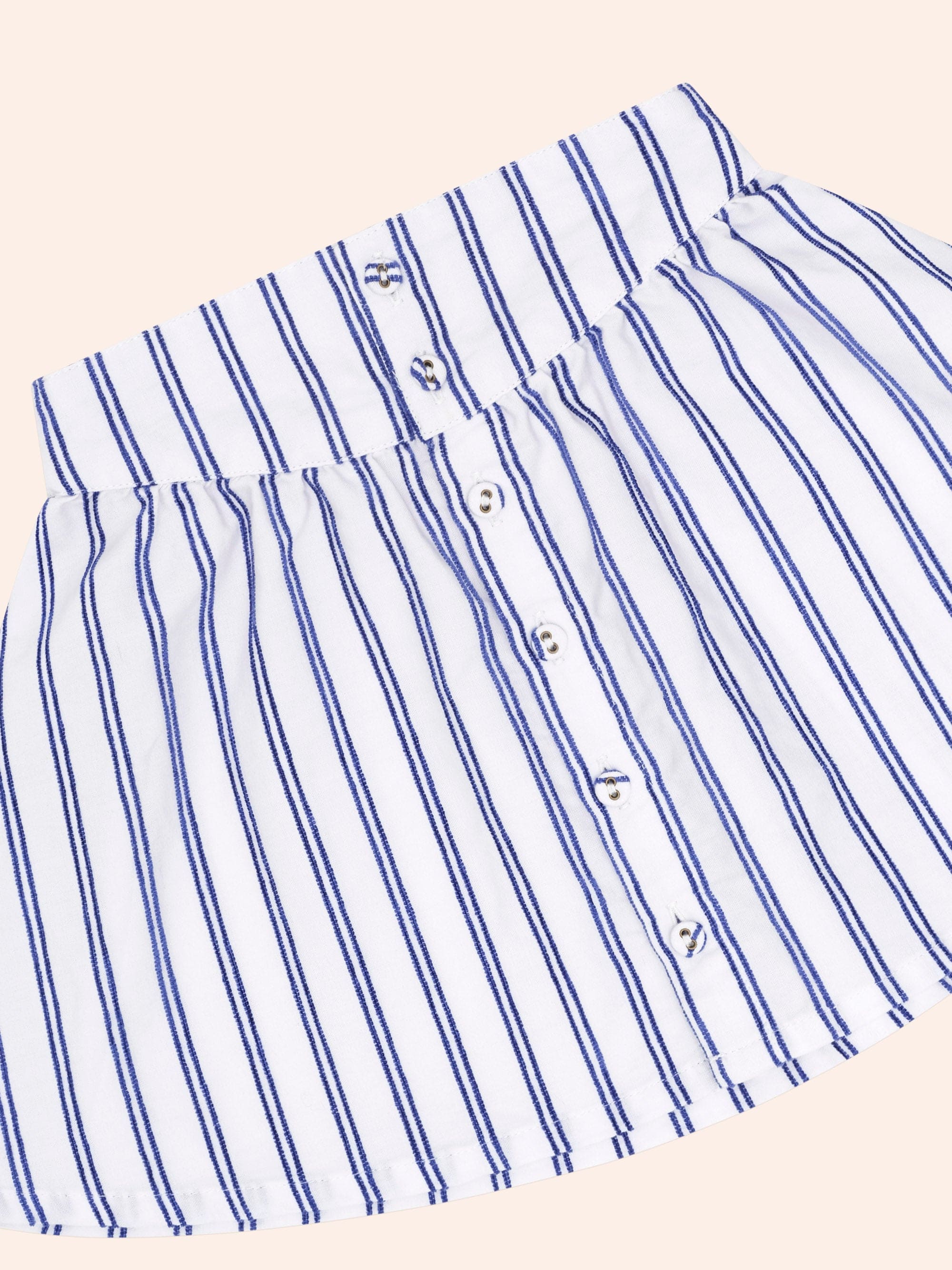 Ocean Stripe Yoke Skirt SKIRT Huxbaby