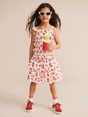 Cherry Shirred Top T-SHIRT Huxbaby