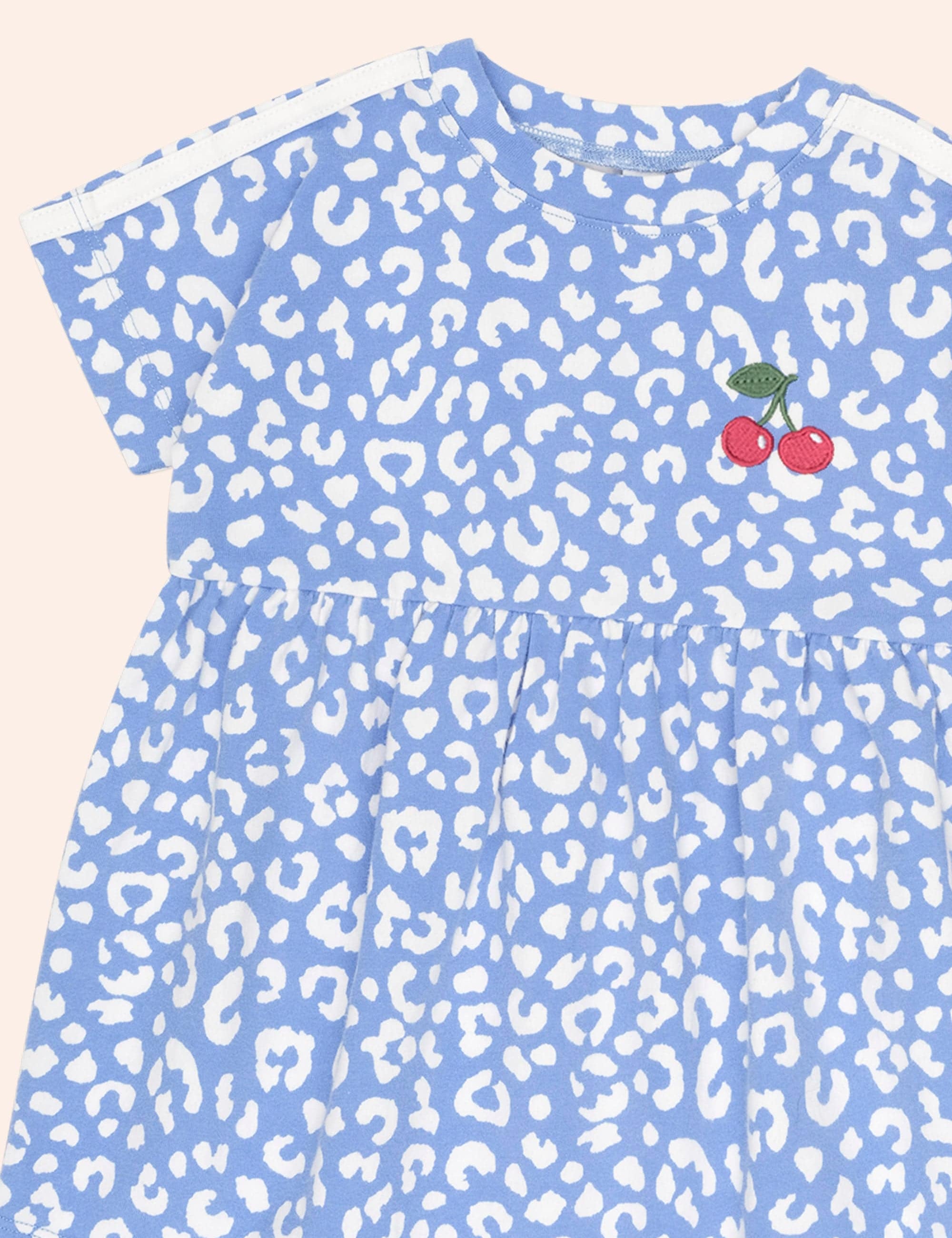 Leopard Cherry Dolman Sleeve Dress DRESS Huxbaby