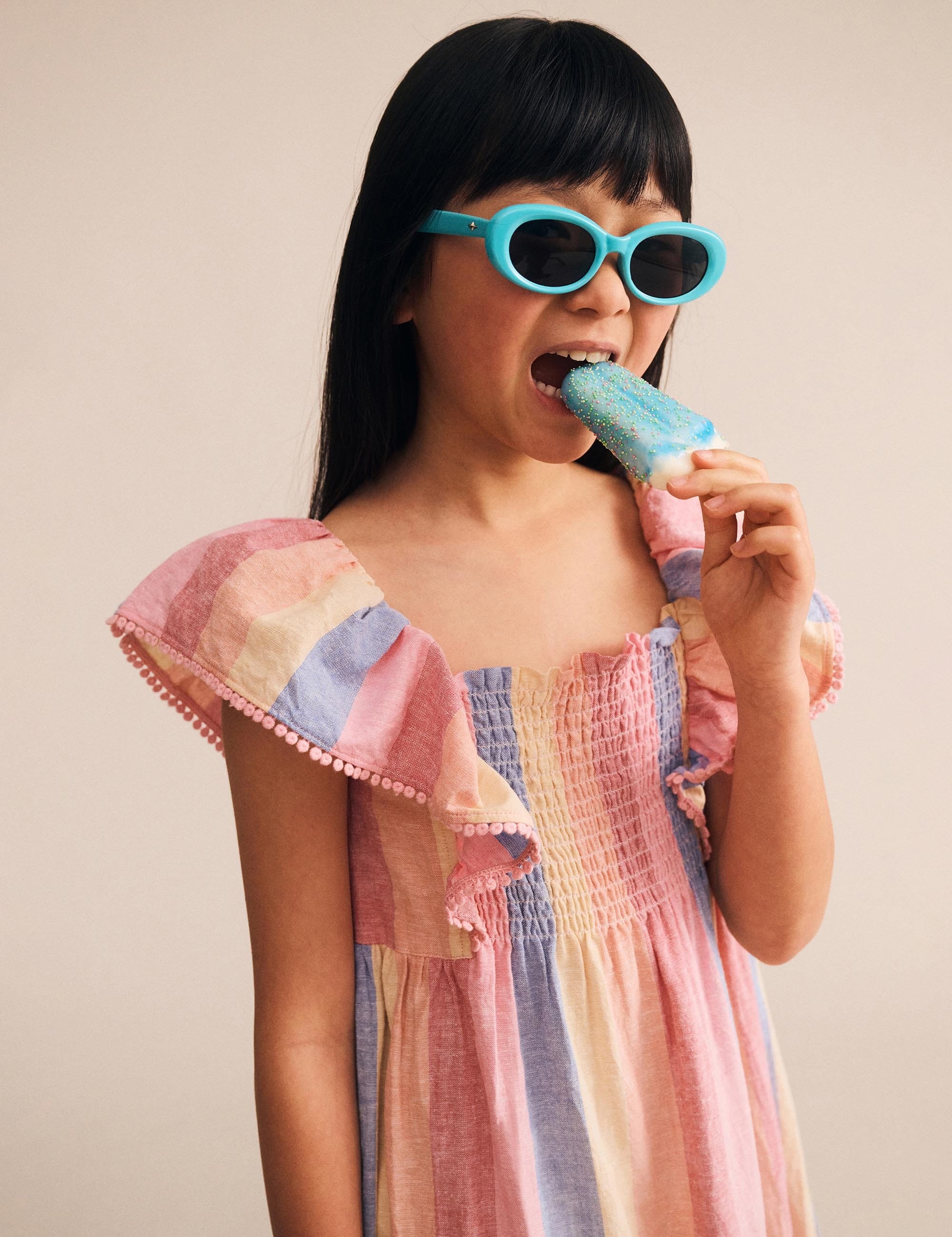 Paradiso Stripe Dress DRESS Huxbaby