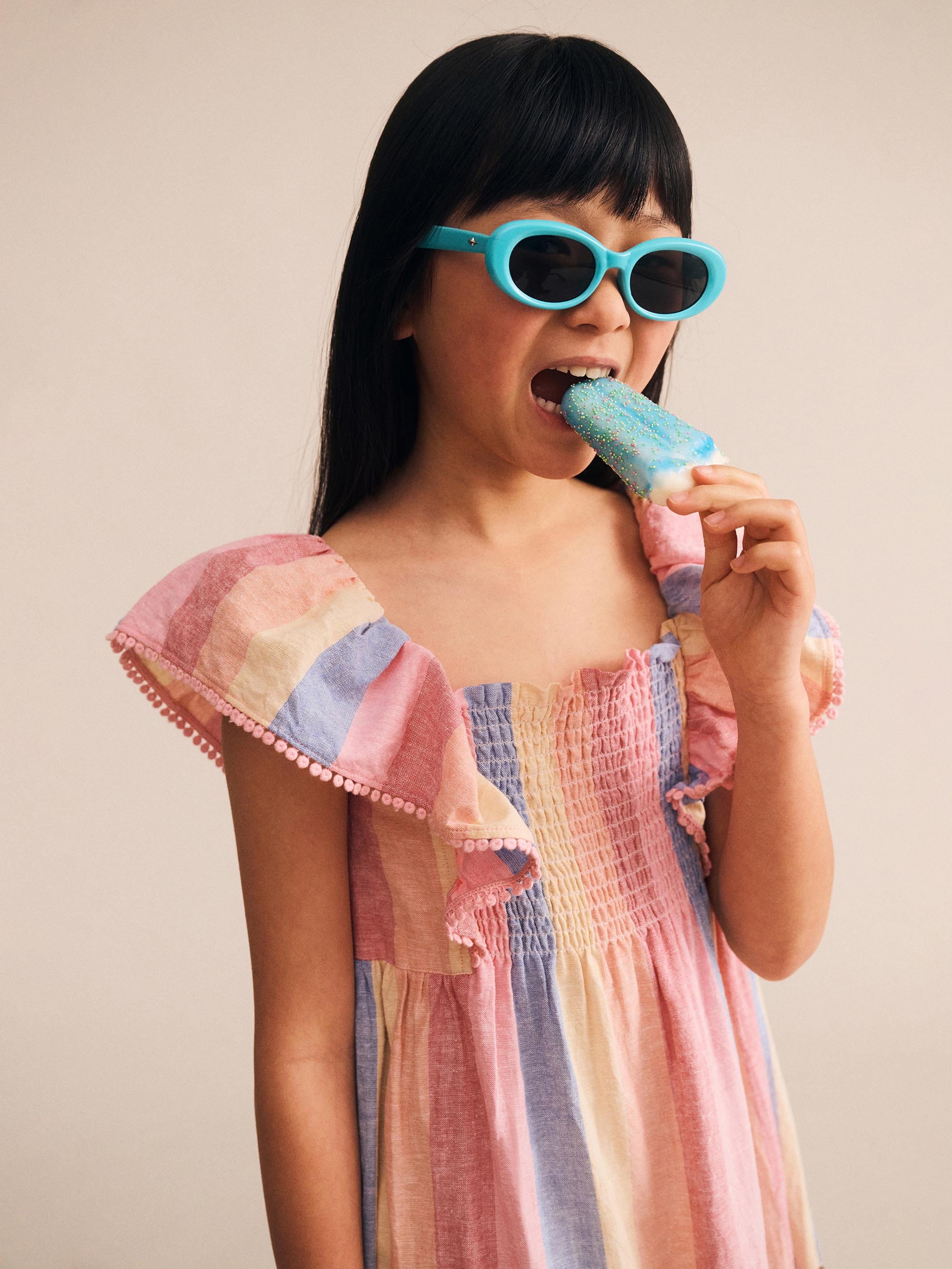 Paradiso Stripe Dress DRESS Huxbaby