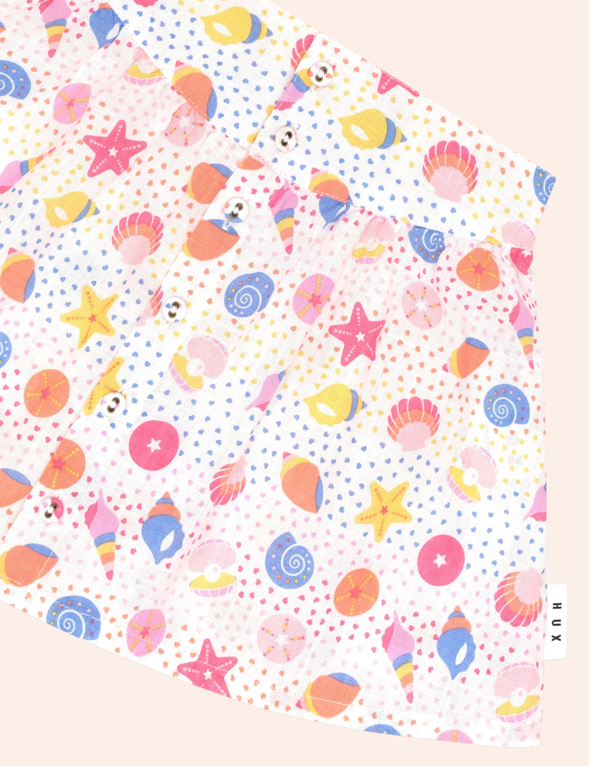 Shell Print Gathered Skirt SKIRT Huxbaby