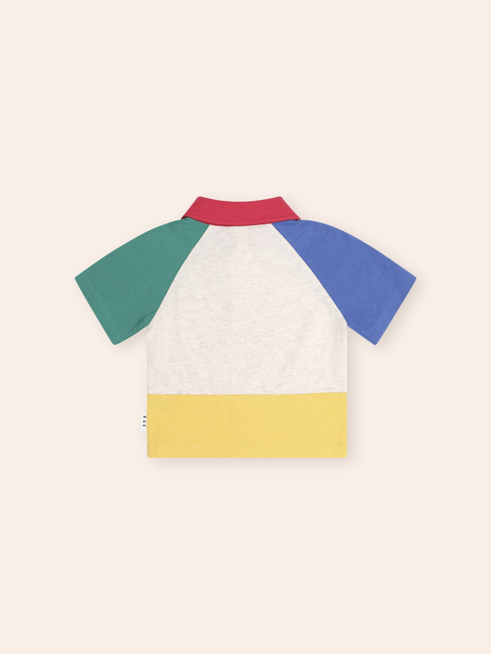 Slouchy Colour Block Raglan Polo T-SHIRT Huxbaby Shopify