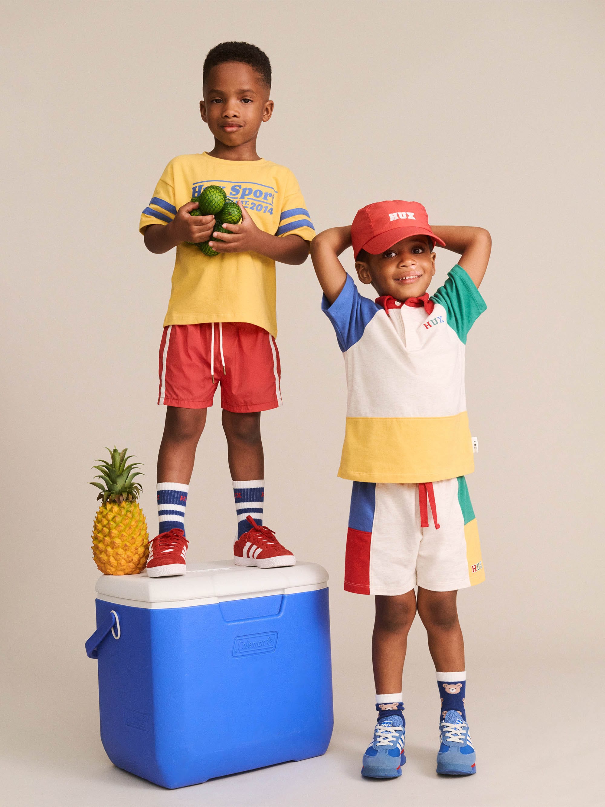 Slouchy Colour Block Raglan Polo T-SHIRT Huxbaby Shopify