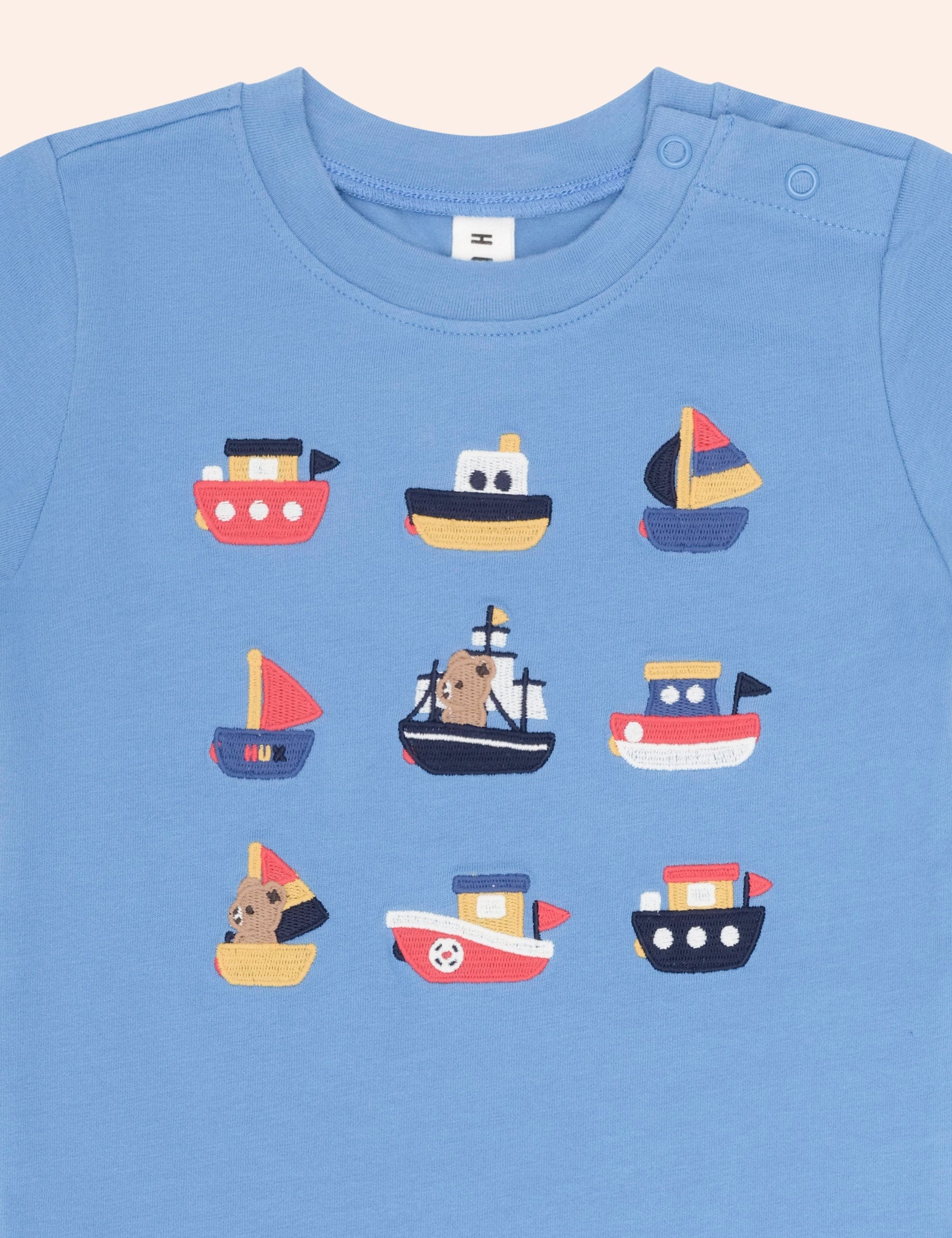 Boat 9 Emb Tee T-SHIRT Huxbaby