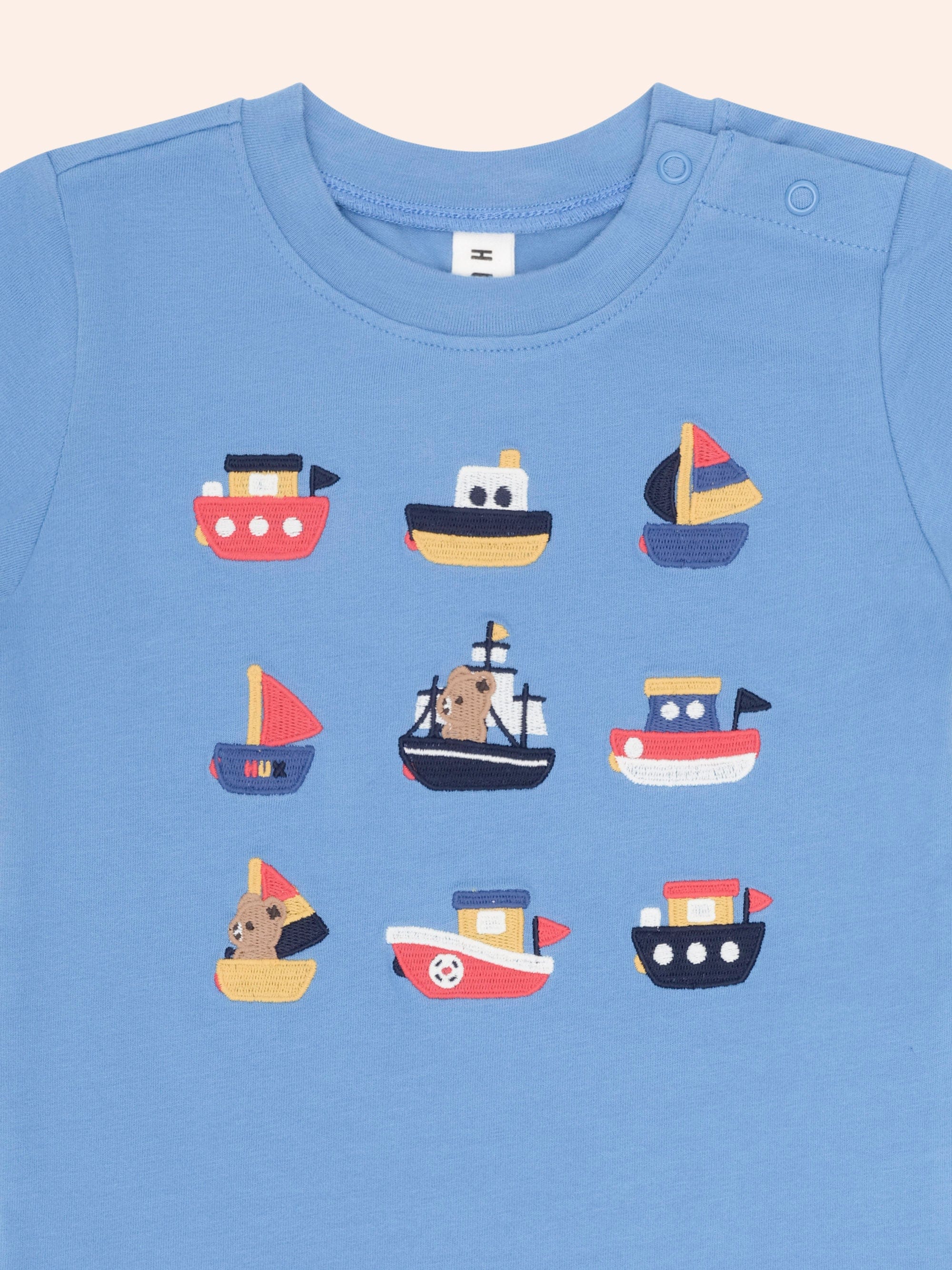 Boat 9 Emb Tee T-SHIRT Huxbaby