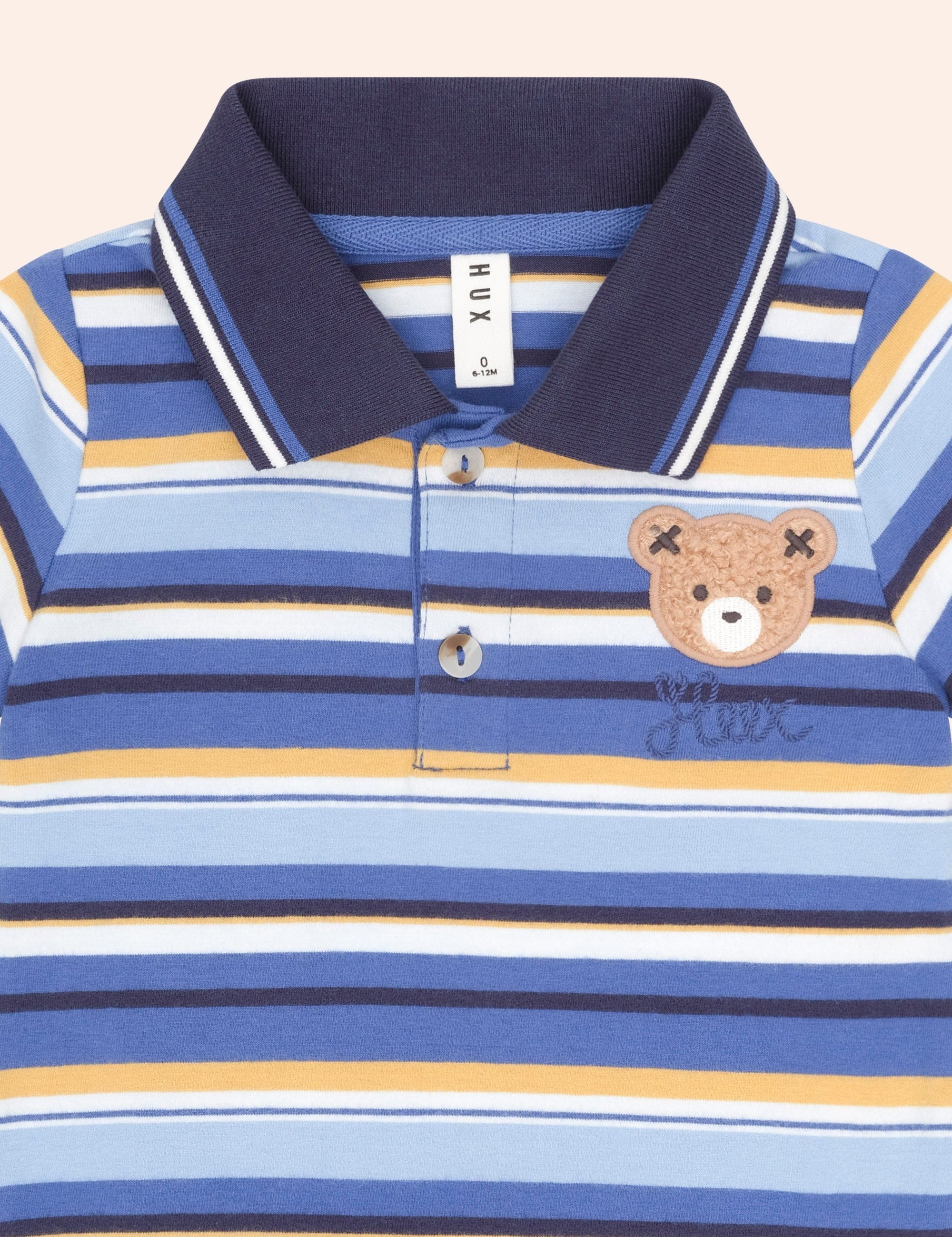 Hux Stripe Polo T-SHIRT Huxbaby