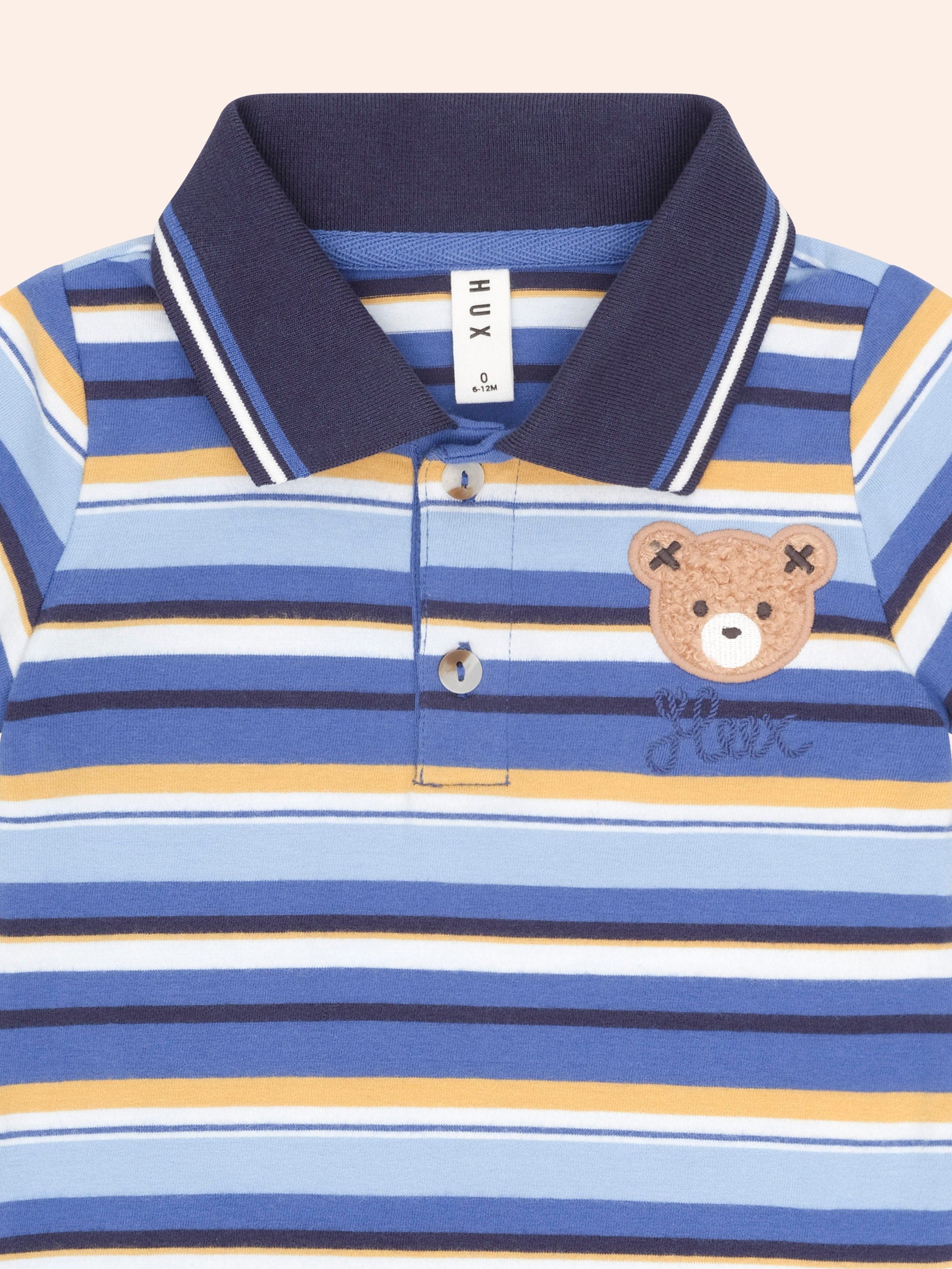 Hux Stripe Polo T-SHIRT Huxbaby