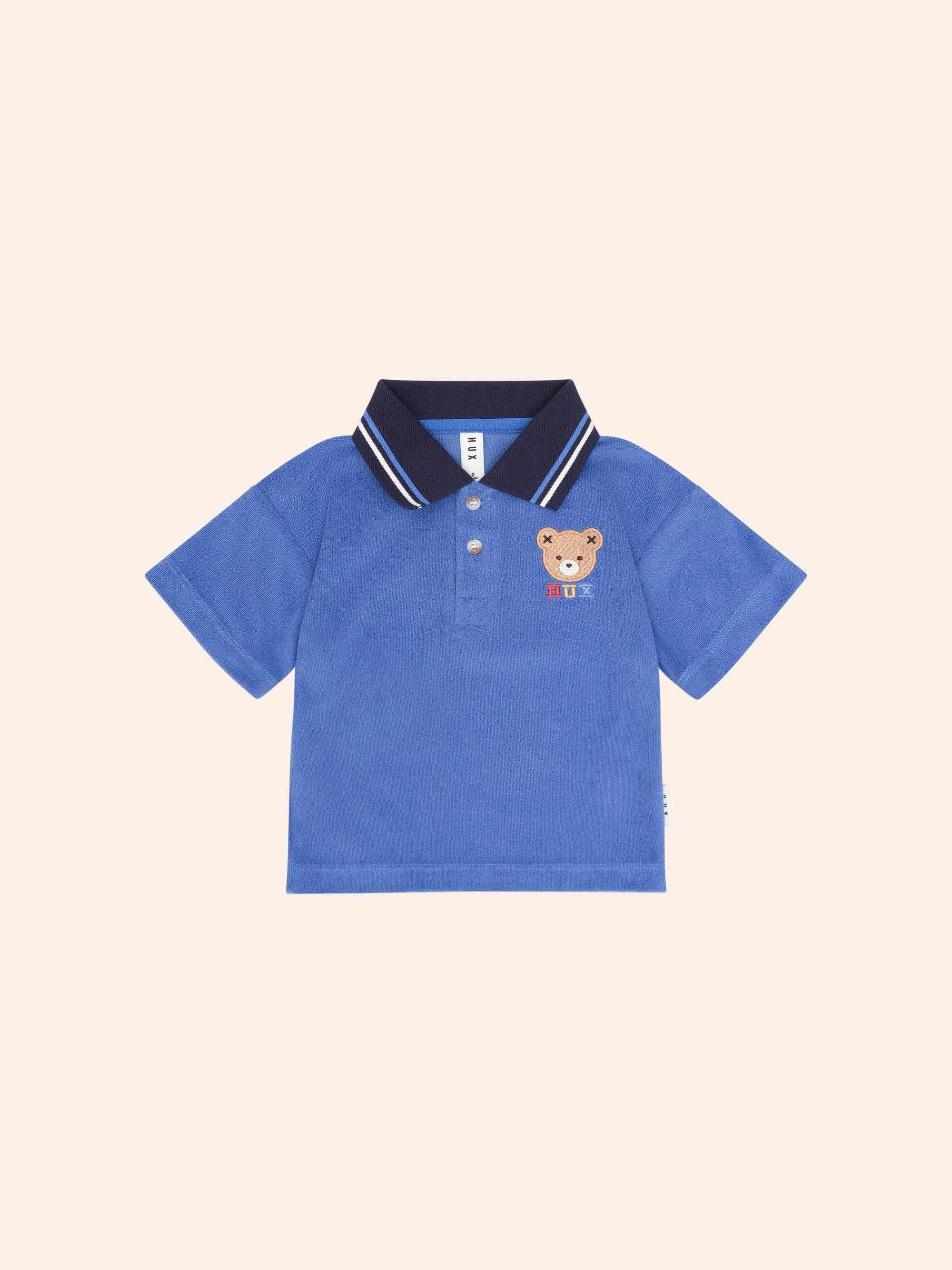 Hux Towelling Polo T-SHIRT Huxbaby
