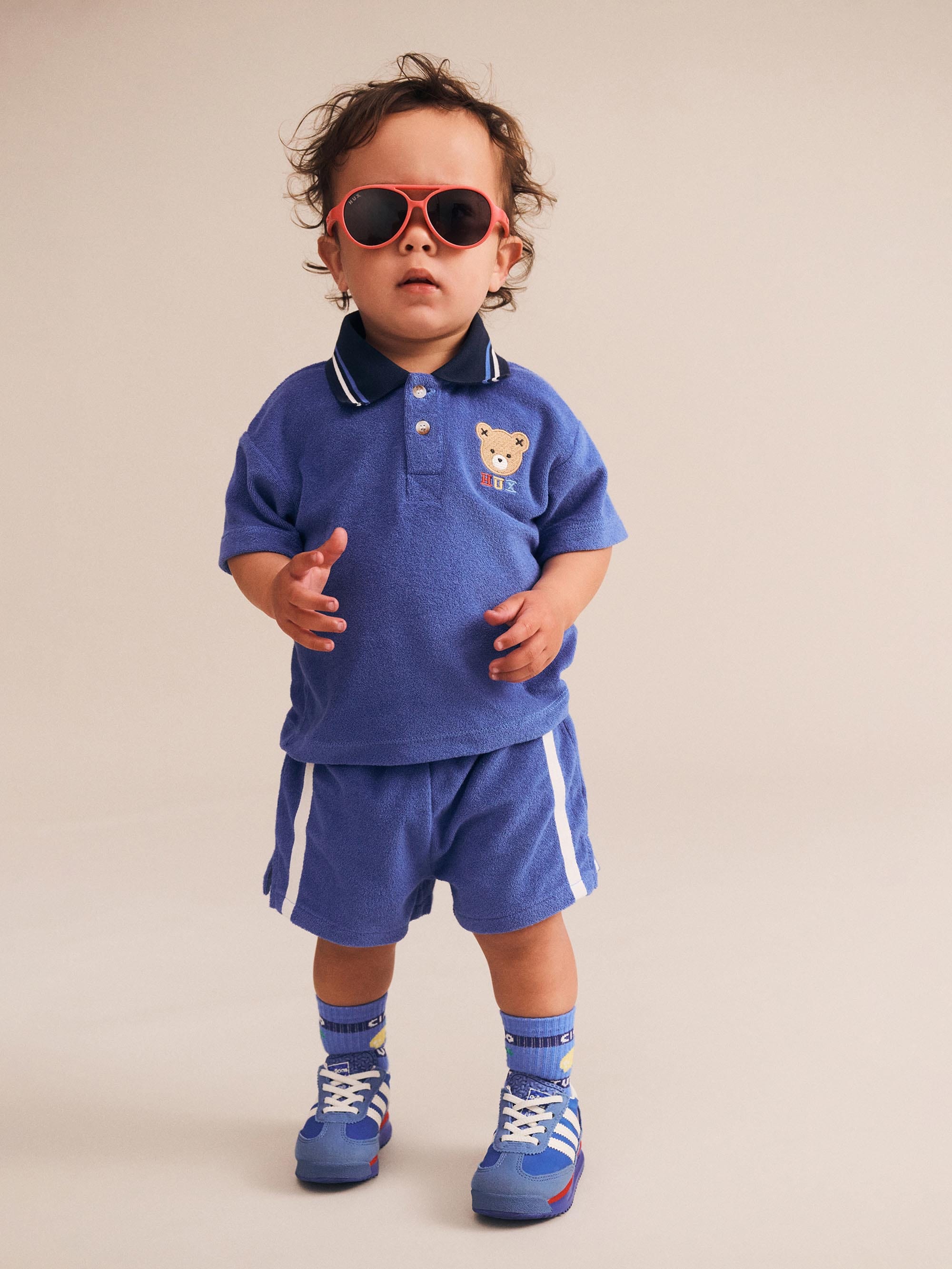 Hux Towelling Polo T-SHIRT Huxbaby