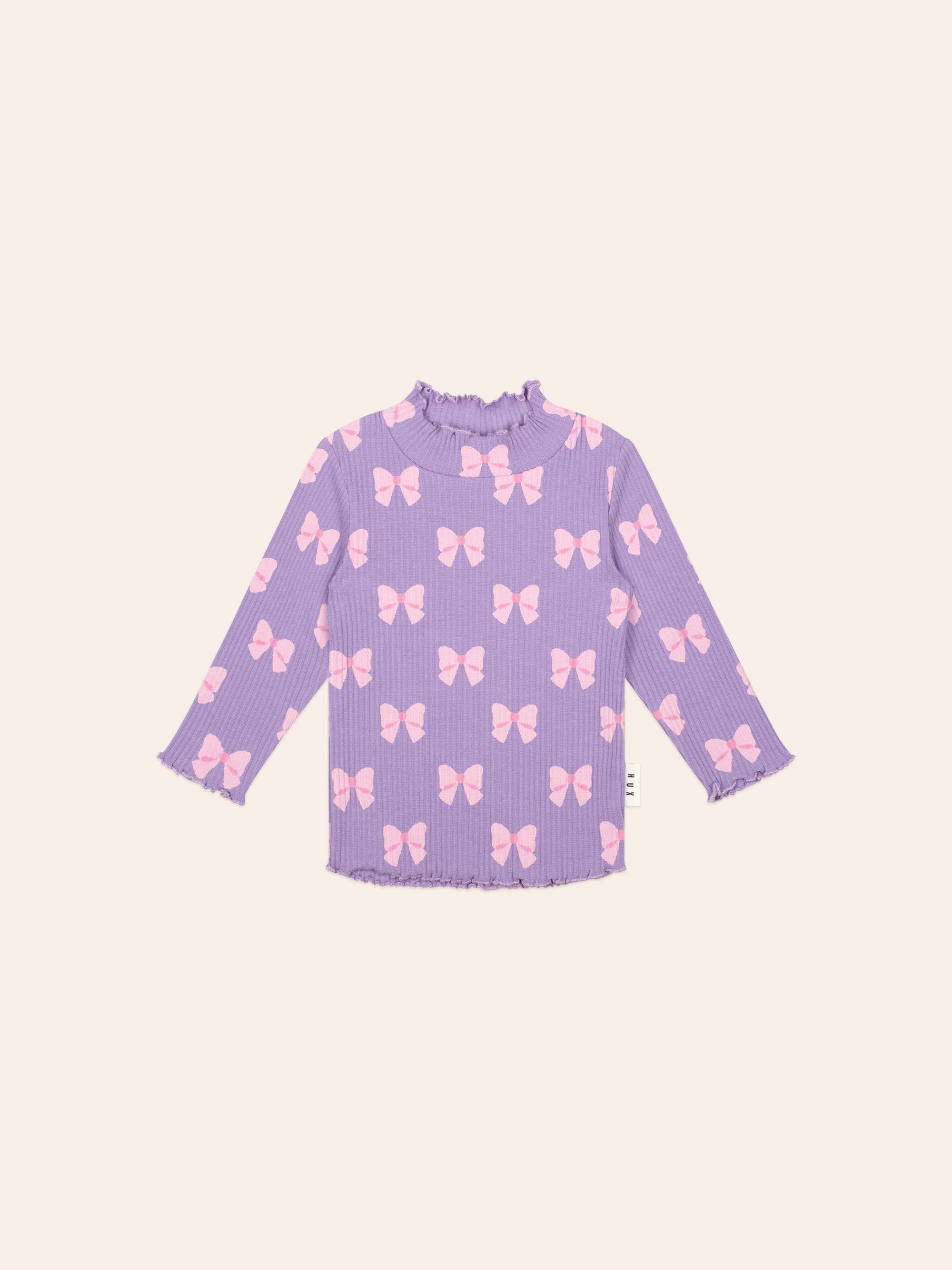 Bow Rib Skivvy KNIT JUMPER Huxbaby Shopify