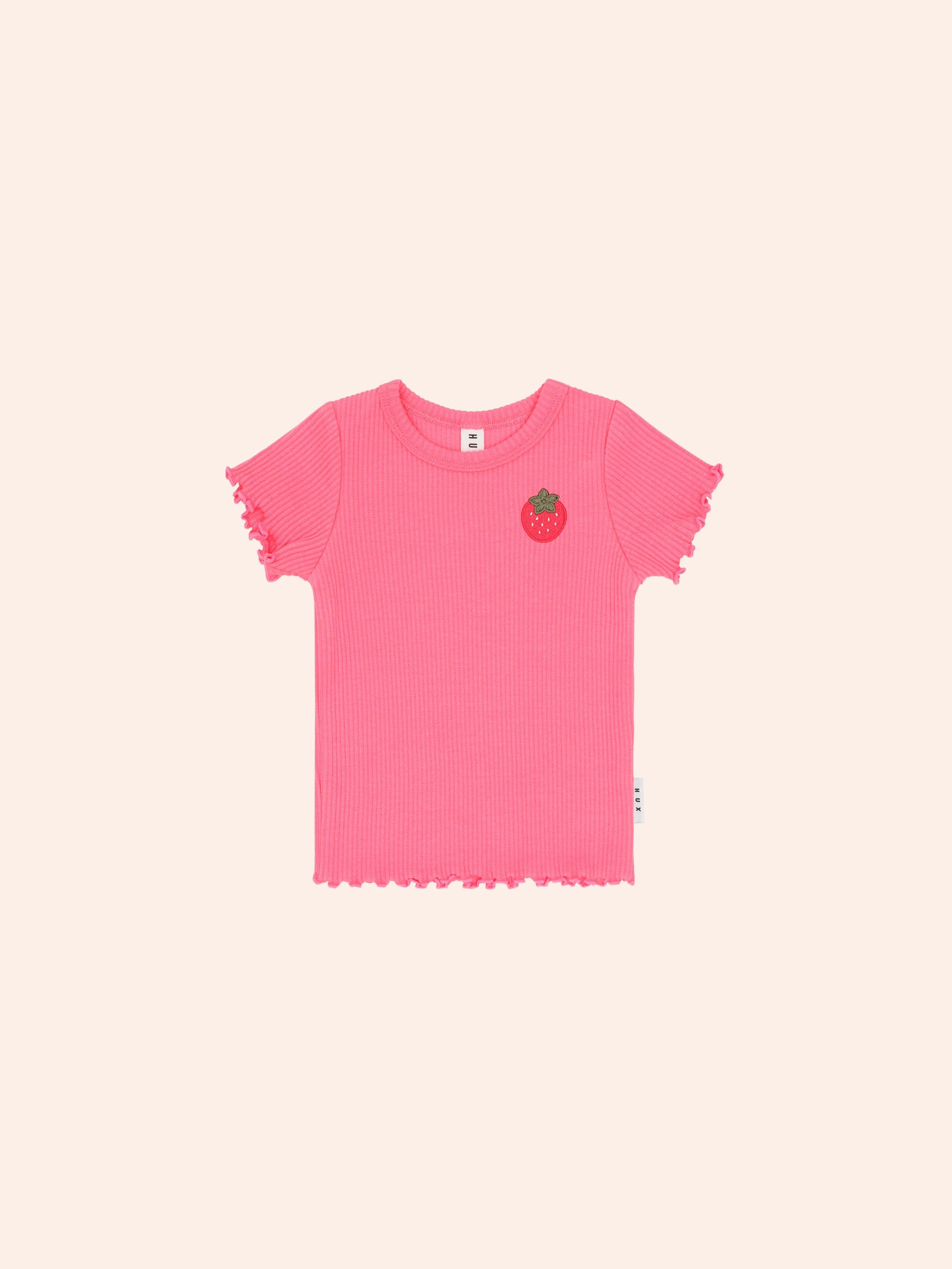 Raspberry Rib Strawberry Tee T-SHIRT Huxbaby