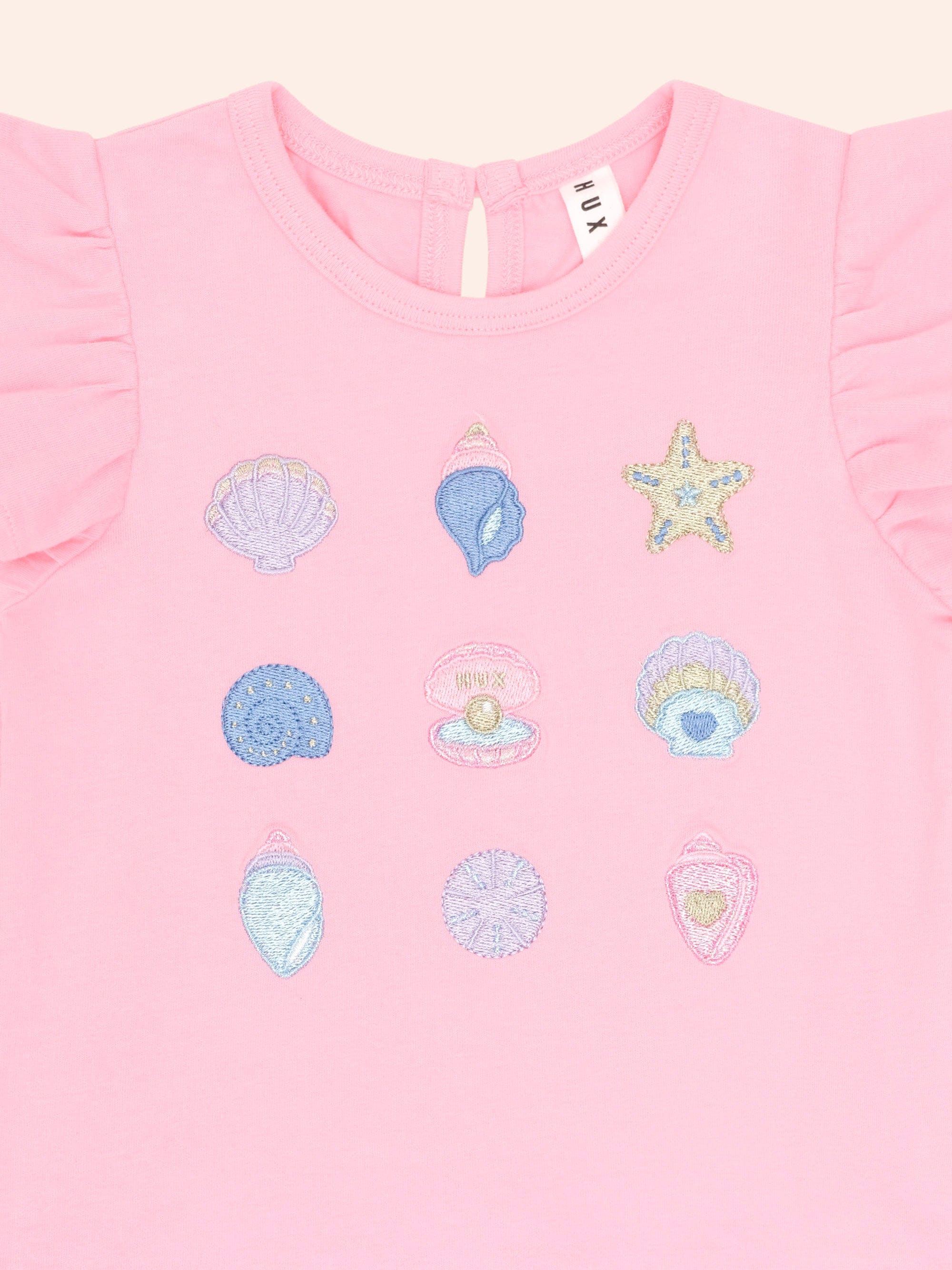 9 Shell Emb Tee T-SHIRT Huxbaby