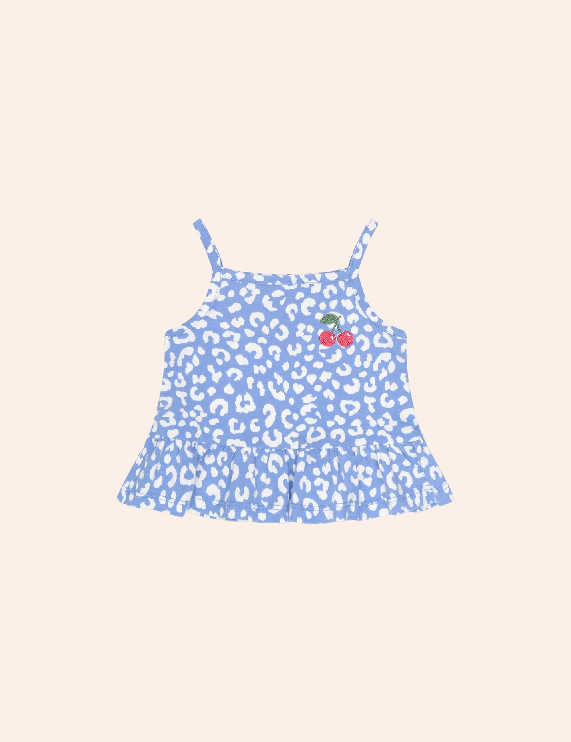 Leopard Cherry Tank Top T-SHIRT Huxbaby