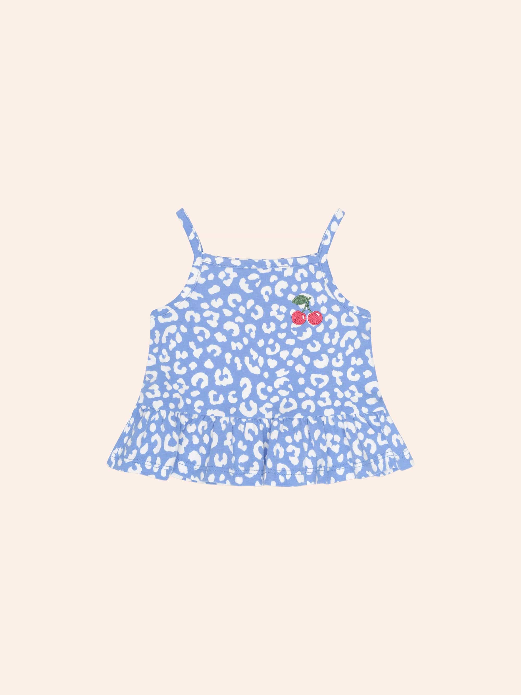 Leopard Cherry Tank Top T-SHIRT Huxbaby