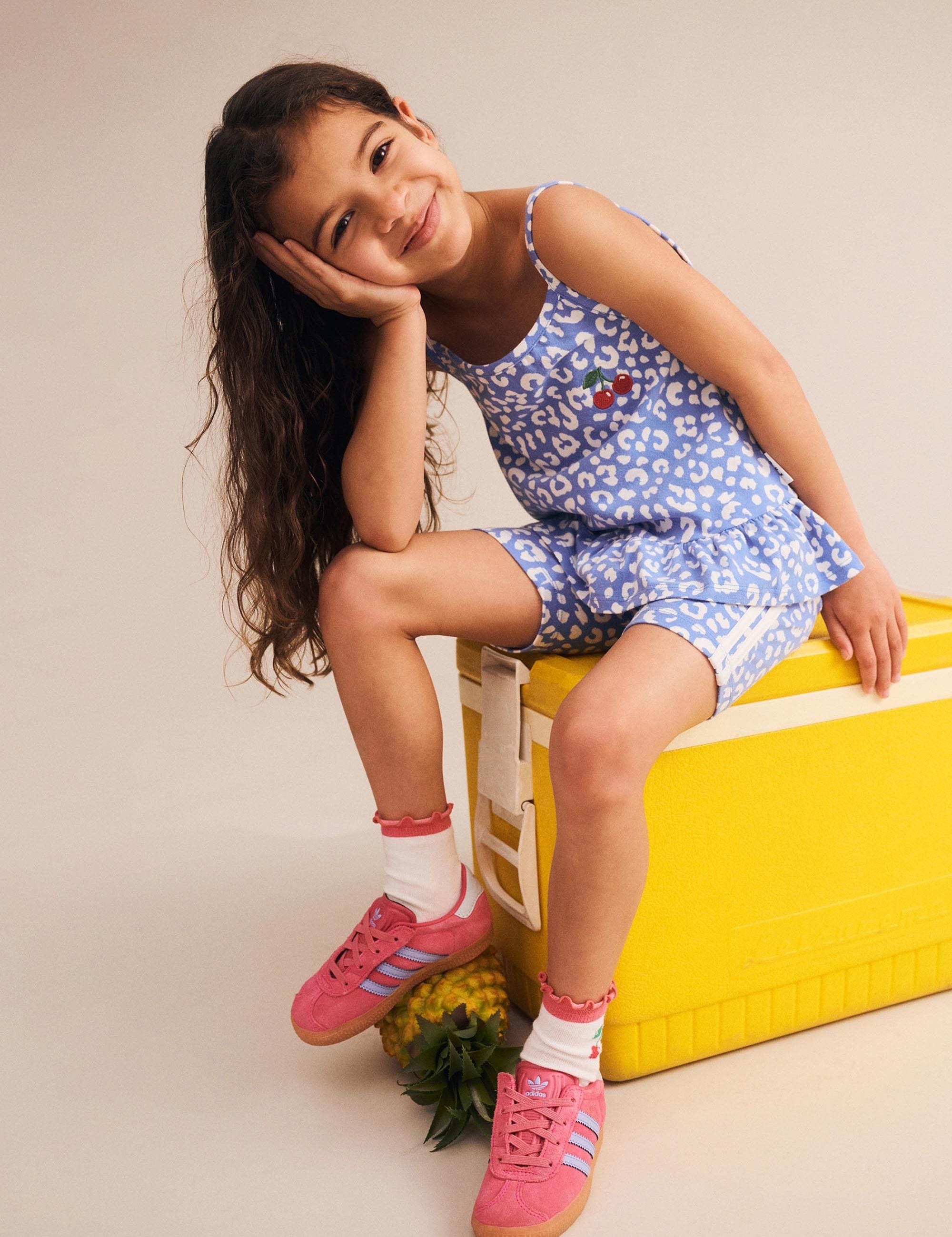 Leopard Cherry Tank Top T-SHIRT Huxbaby