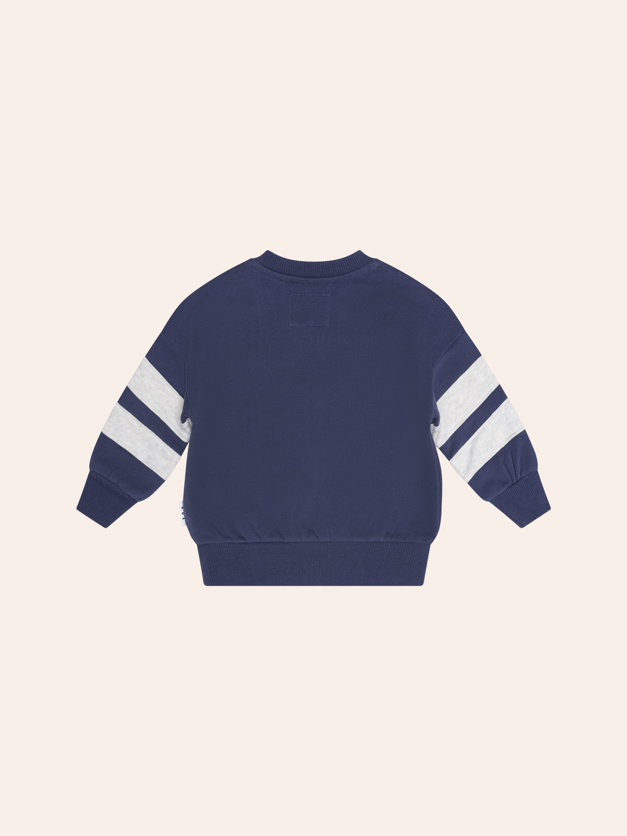 Hux Flocked Spliced Sweatshirt ONESIE Huxbaby Shopify