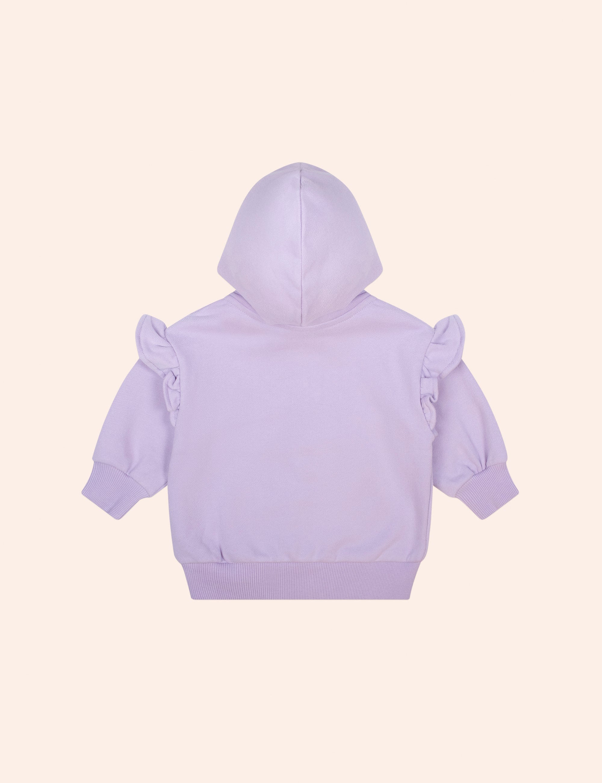 Purple Rainbow Bear Frill Zip Hoodie JACKET Huxbaby