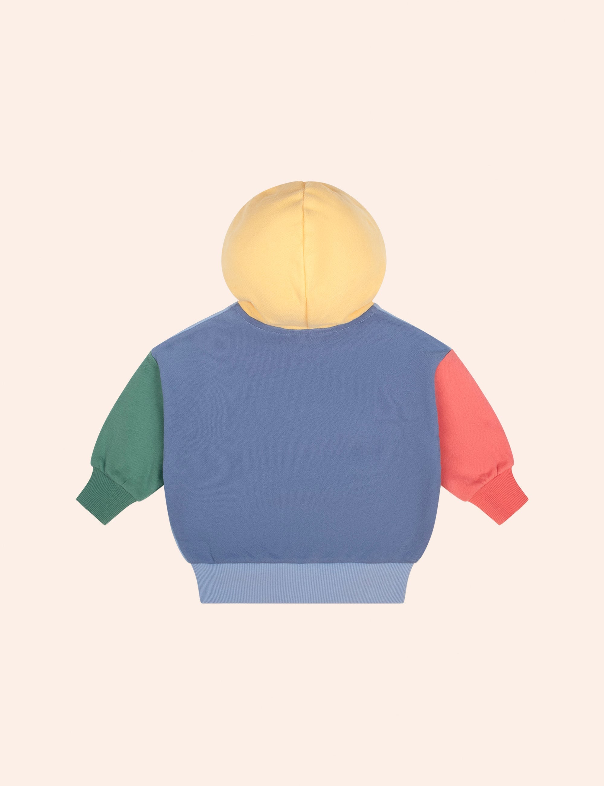 Colour Block Bear Zip Hoodie JACKET Huxbaby