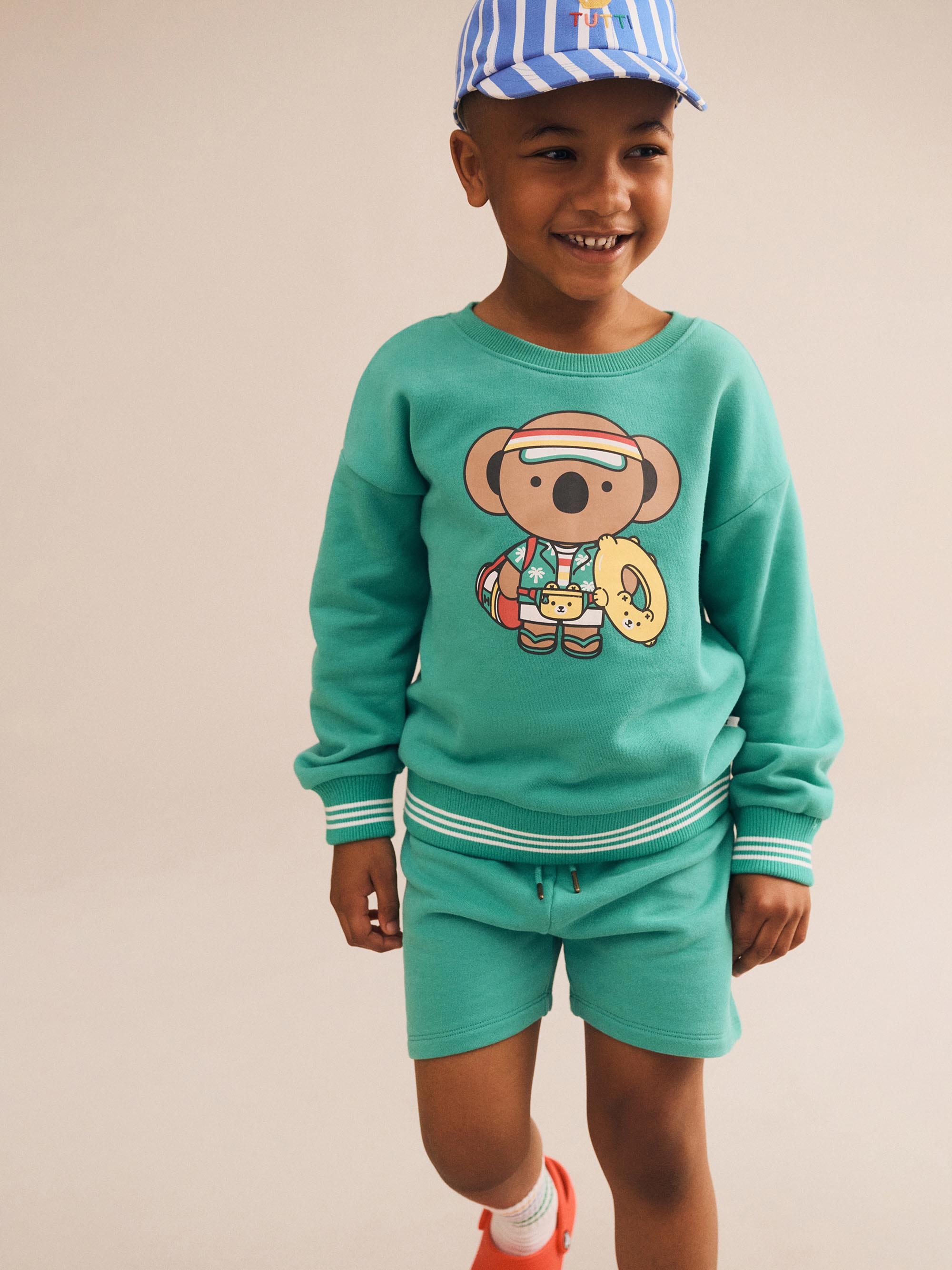 Retro Stripe Short SHORT Huxbaby