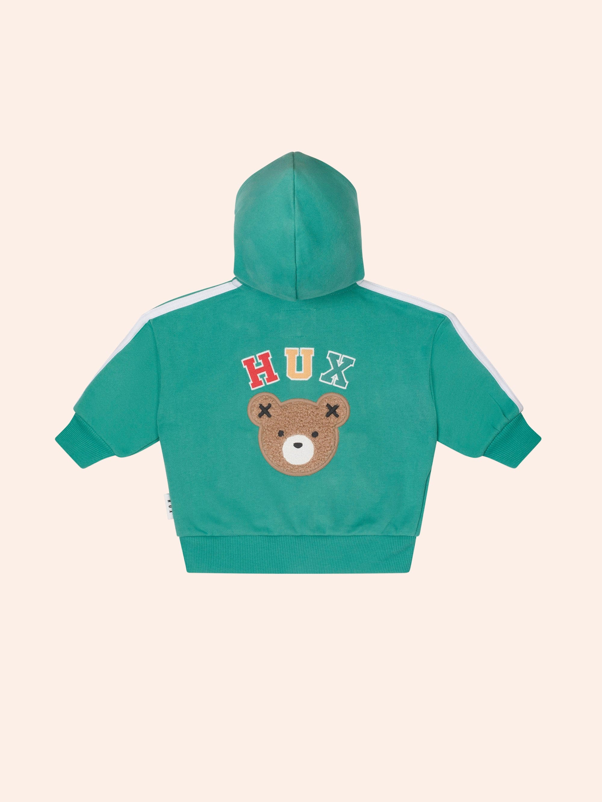 Heritage Green Sports Zip Through SWEATSHIRT Huxbaby