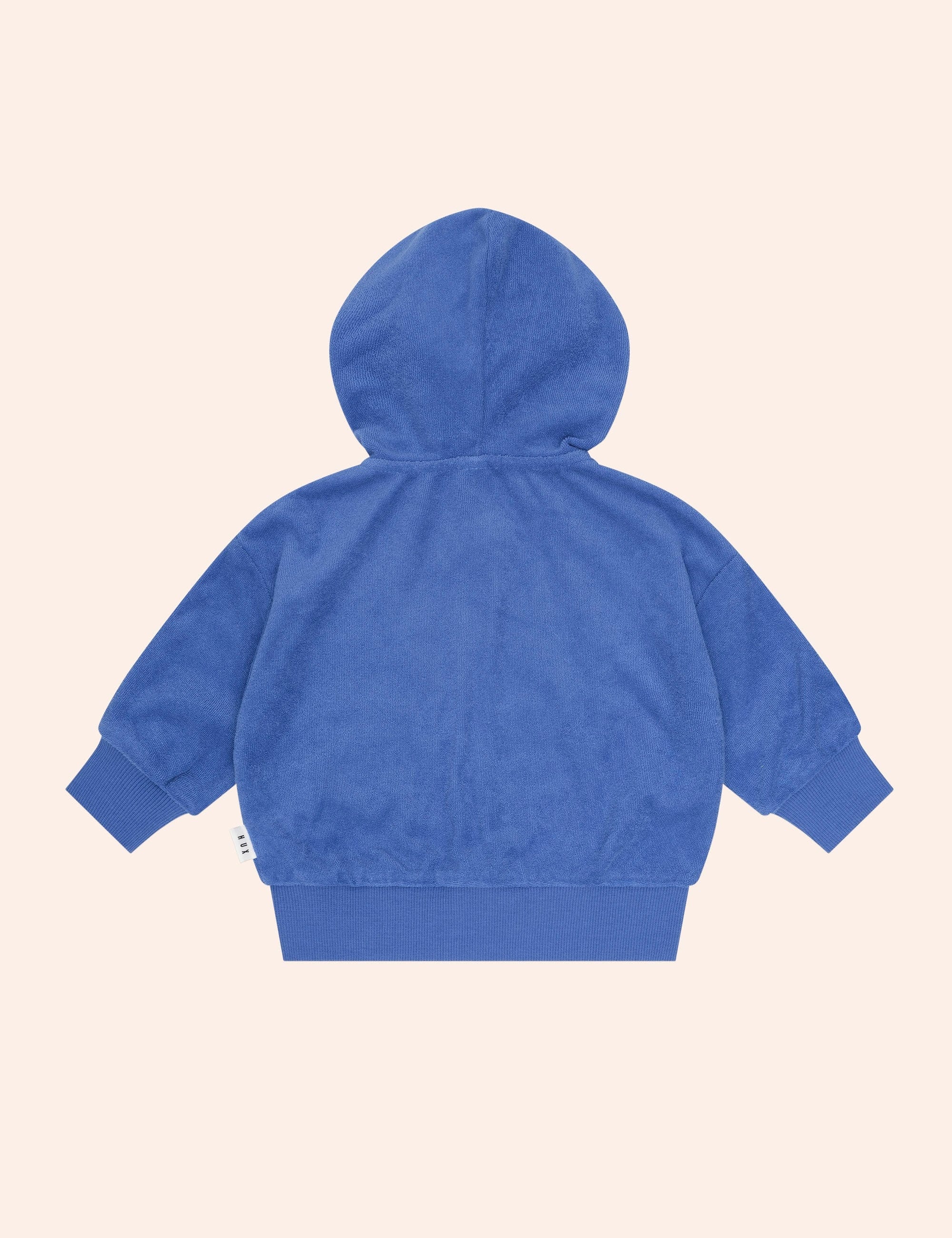 Hux Towelling Zip Up Hoodie SWEATSHIRT Huxbaby