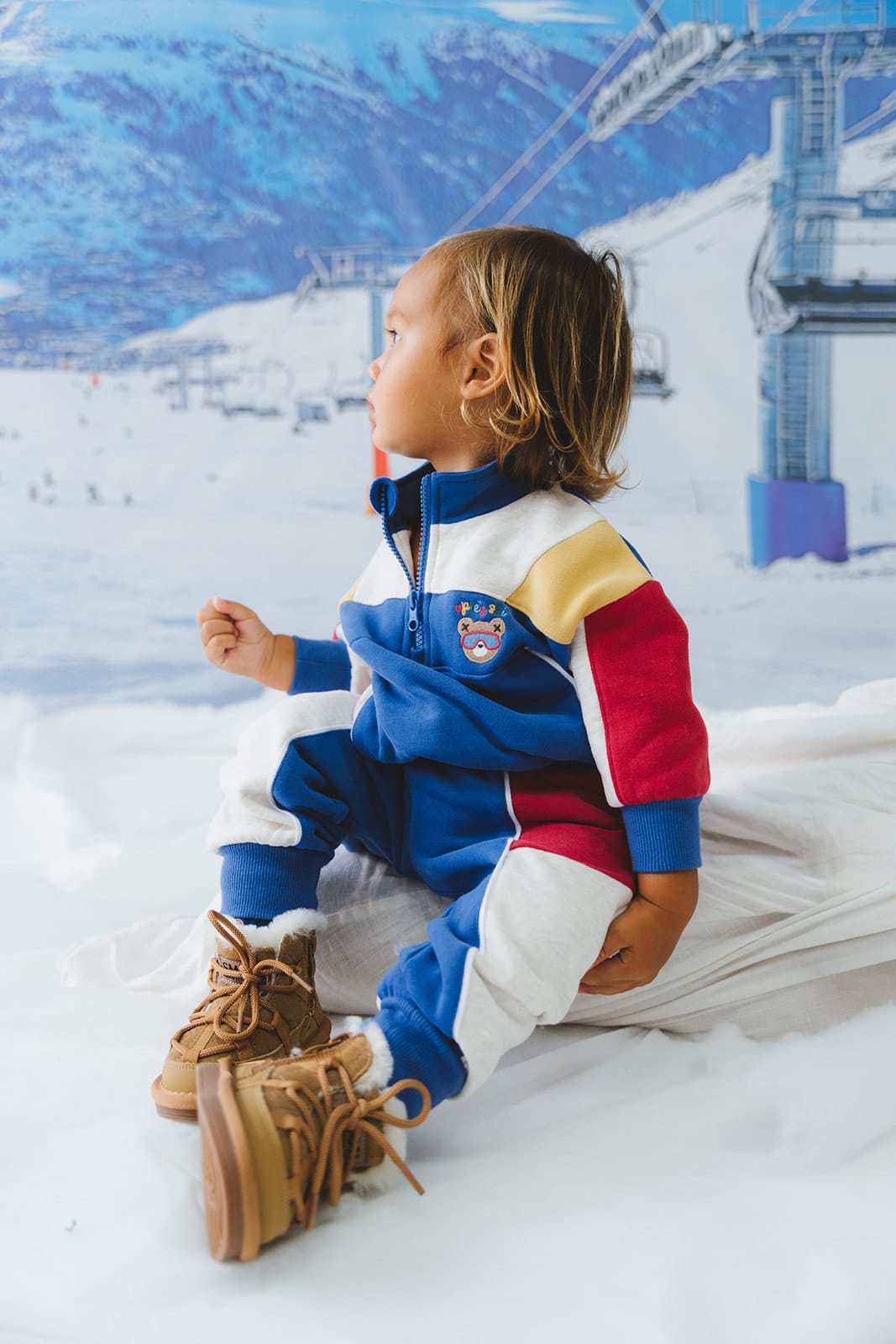 Colour Block 1/4 Zip KNIT JUMPER Huxbaby Shopify