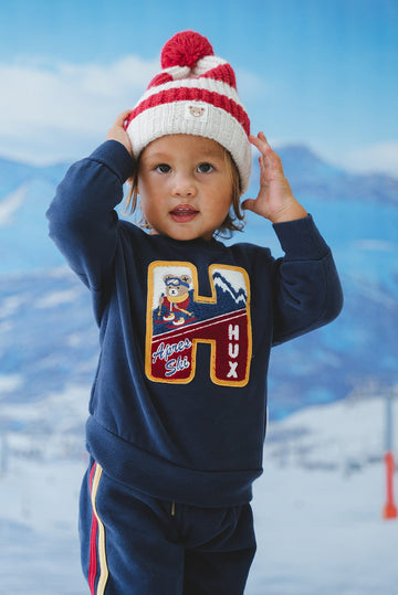 Apres Ski Emblem Sweat SWEATSHIRT Huxbaby Shopify