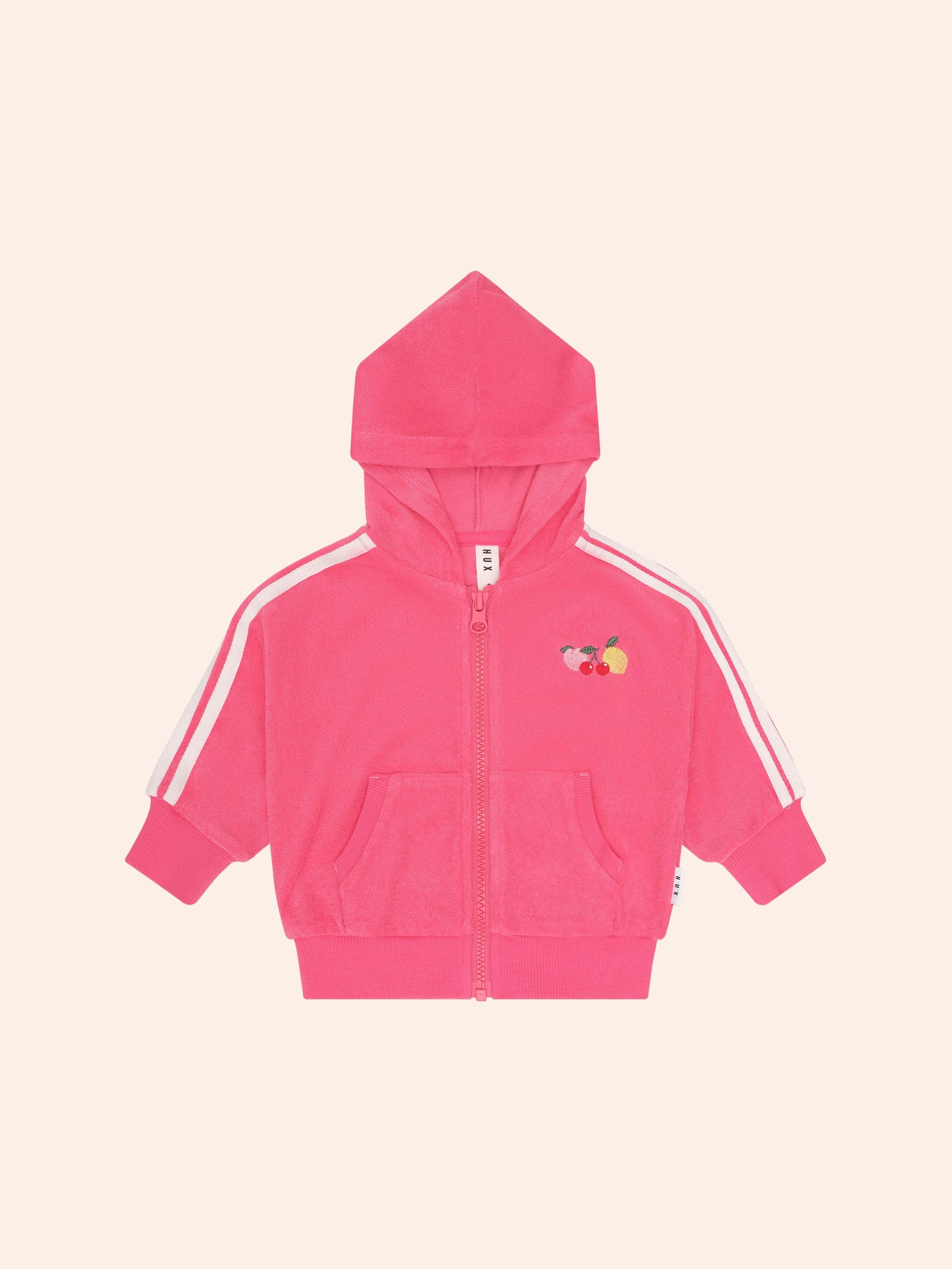 Huxette Towelling Zip Up Hoodie JACKET Huxbaby