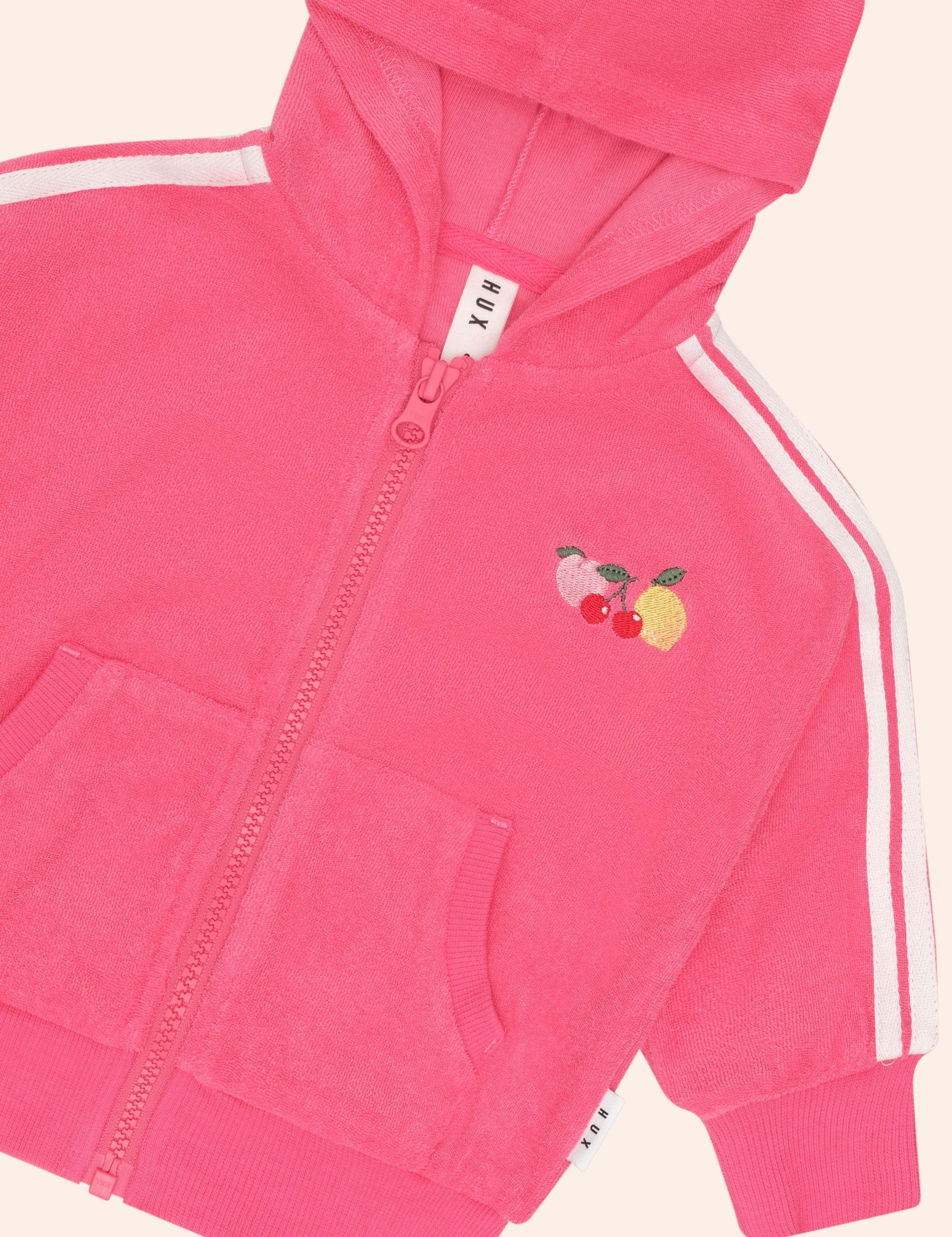 Huxette Towelling Zip Up Hoodie JACKET Huxbaby