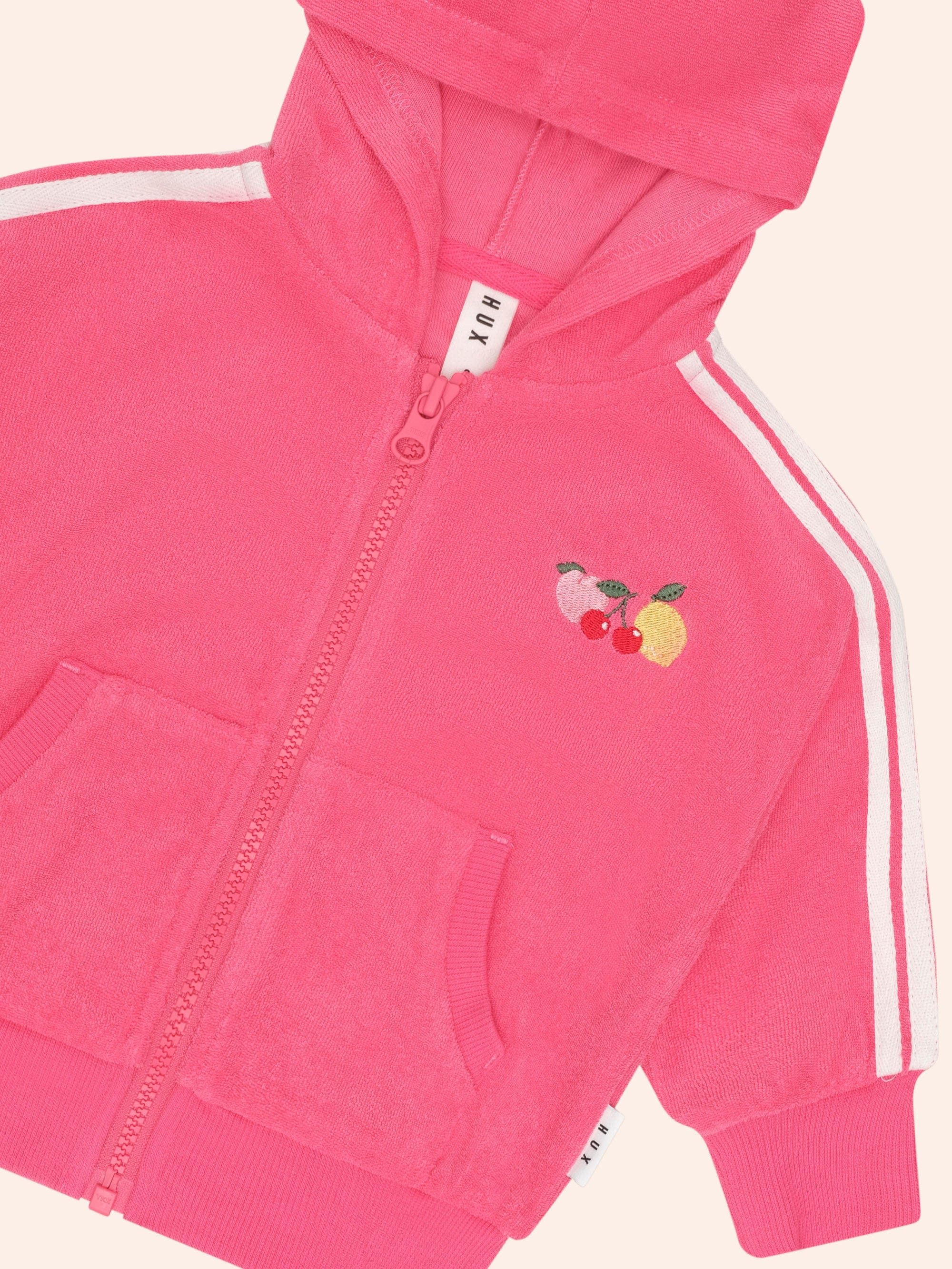 Huxette Towelling Zip Up Hoodie JACKET Huxbaby