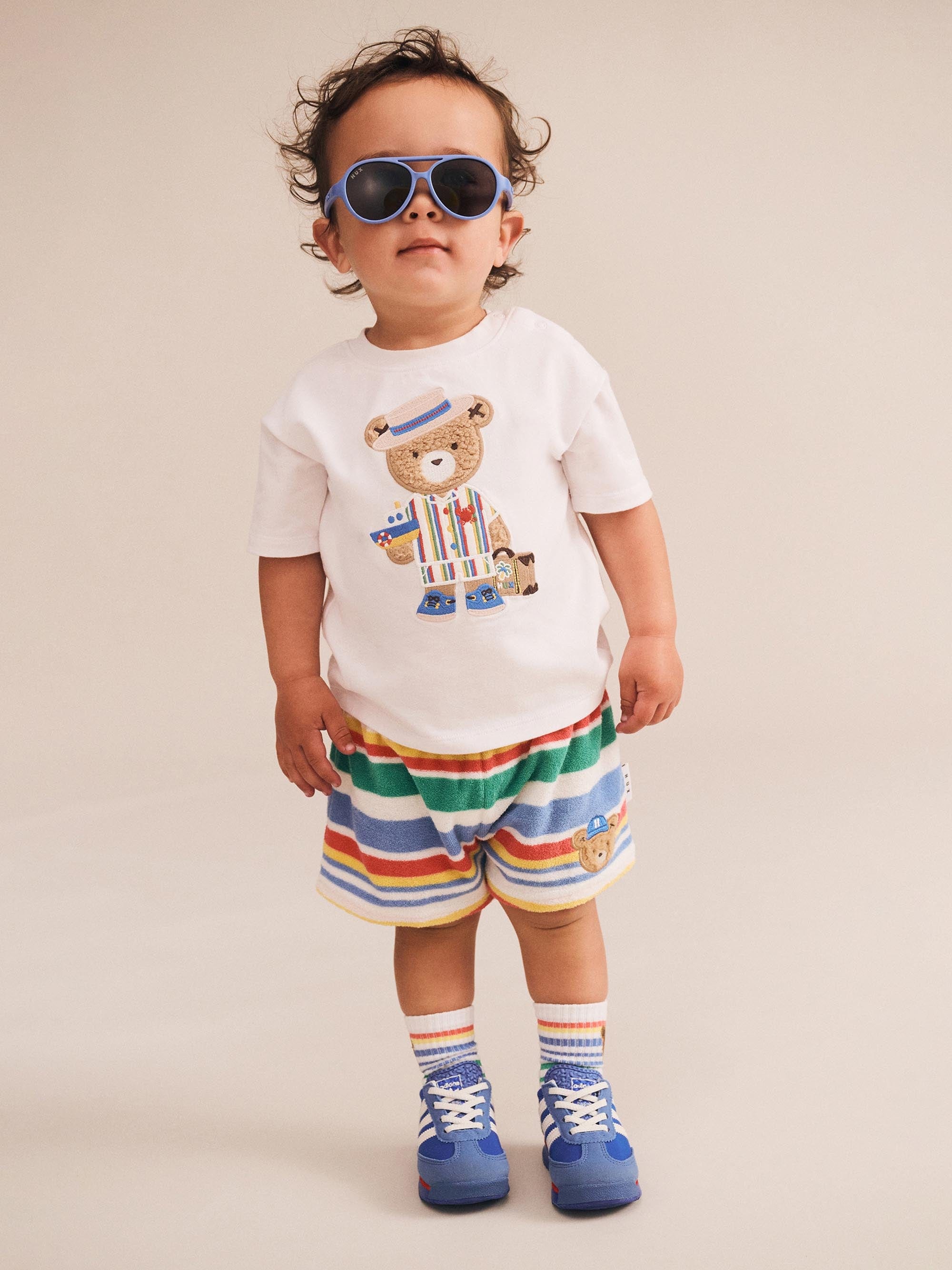 Paradiso Stripe Towelling Short SHORT Huxbaby