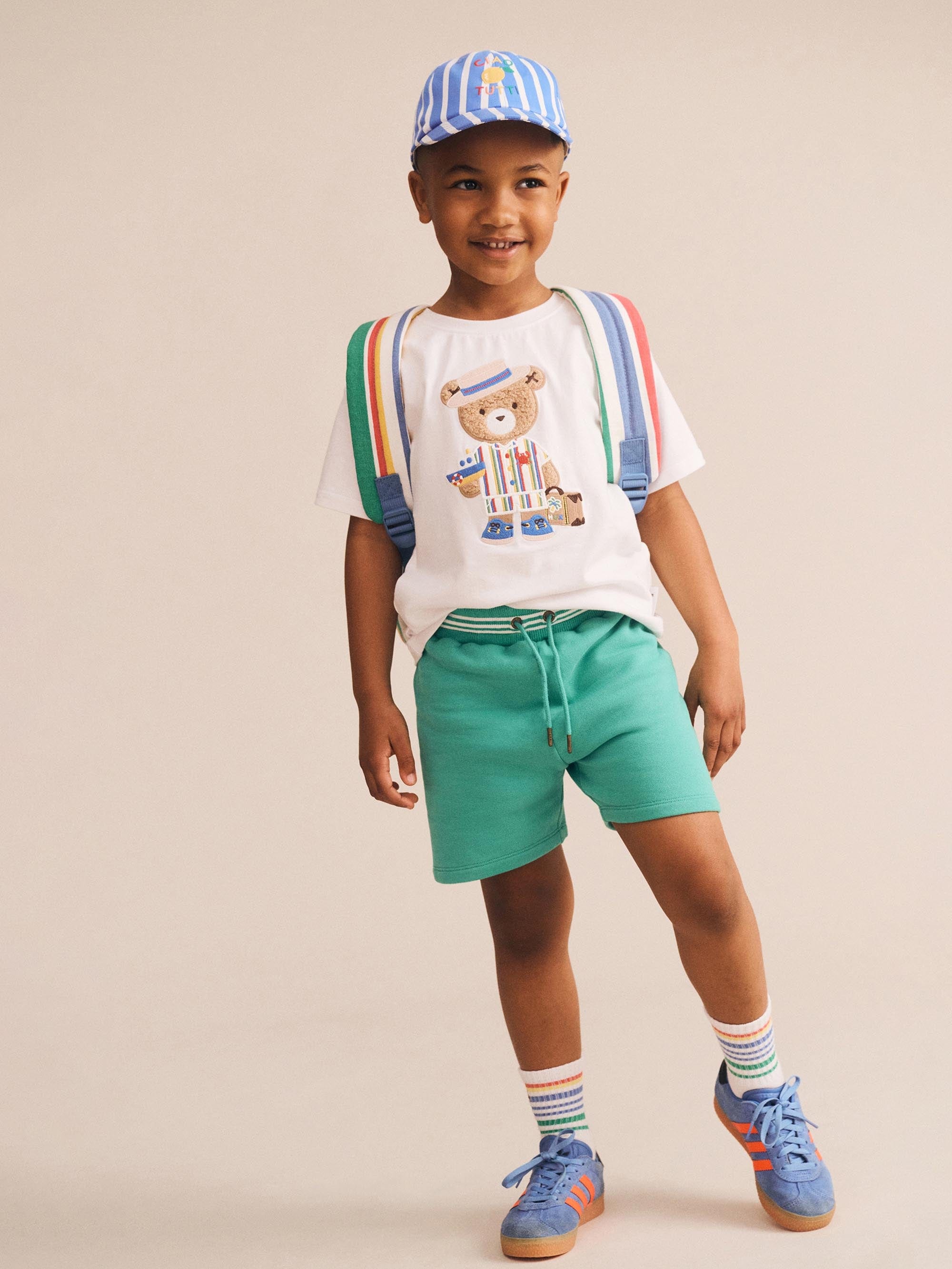 Retro Stripe Short SHORT Huxbaby