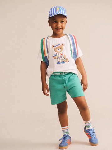 Retro Stripe Short SHORT Huxbaby