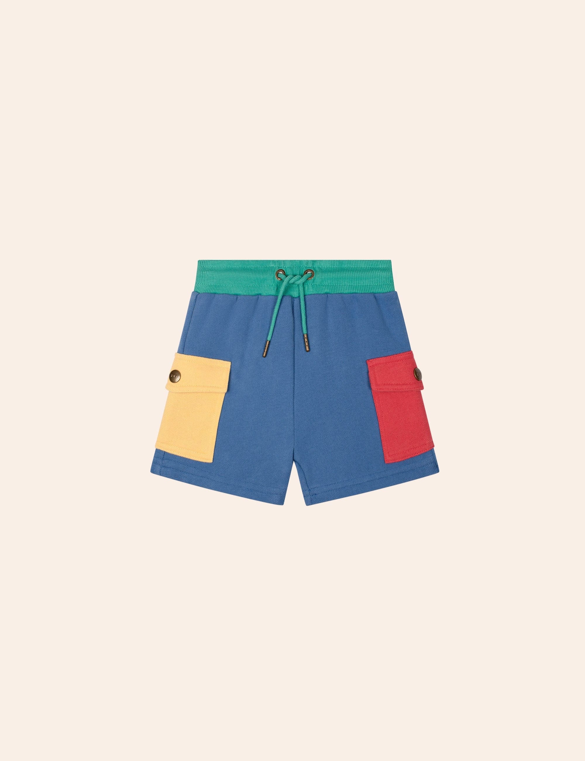Back To Kinder Colour Block Pocket Short SHORT Huxbaby