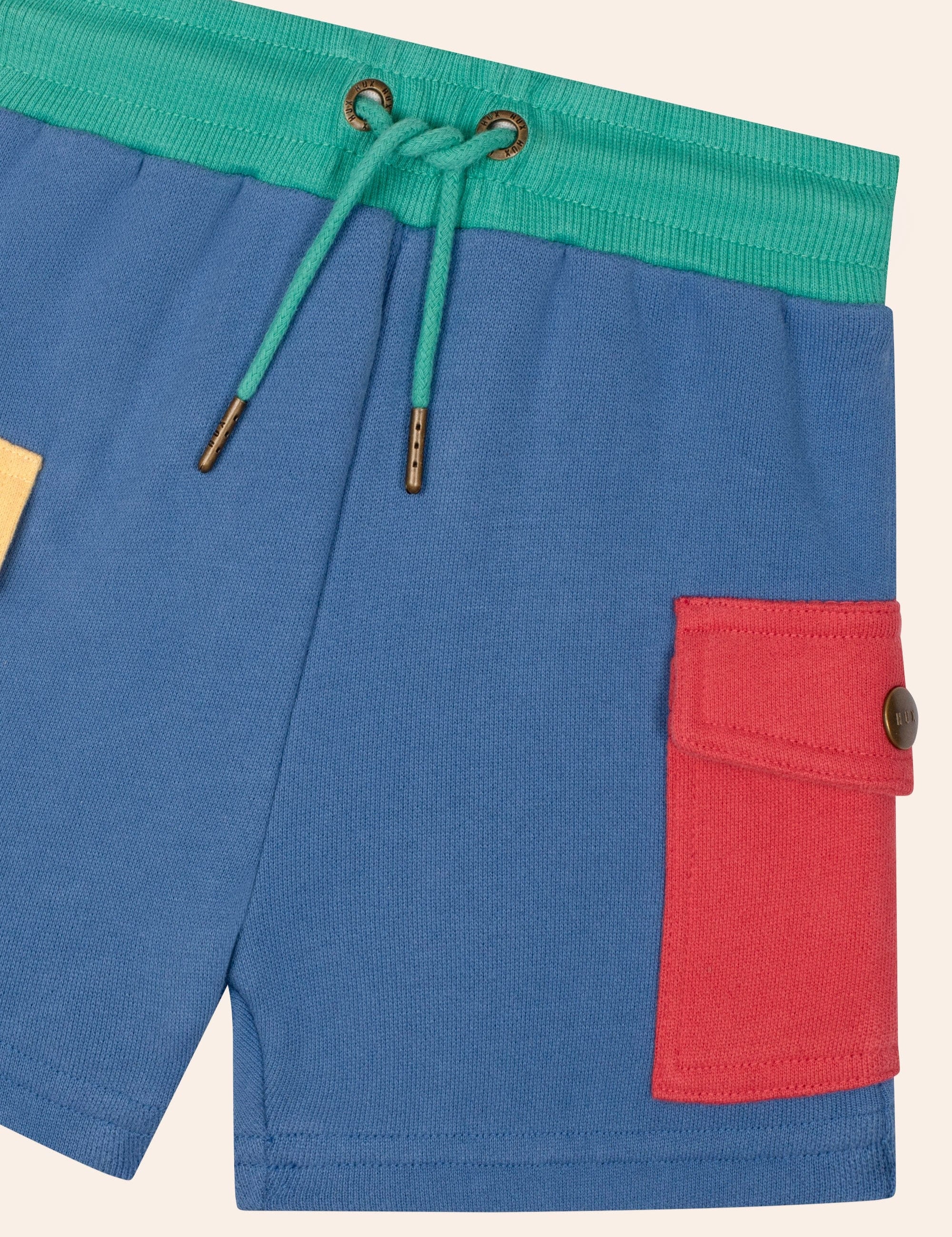 Back To Kinder Colour Block Pocket Short SHORT Huxbaby