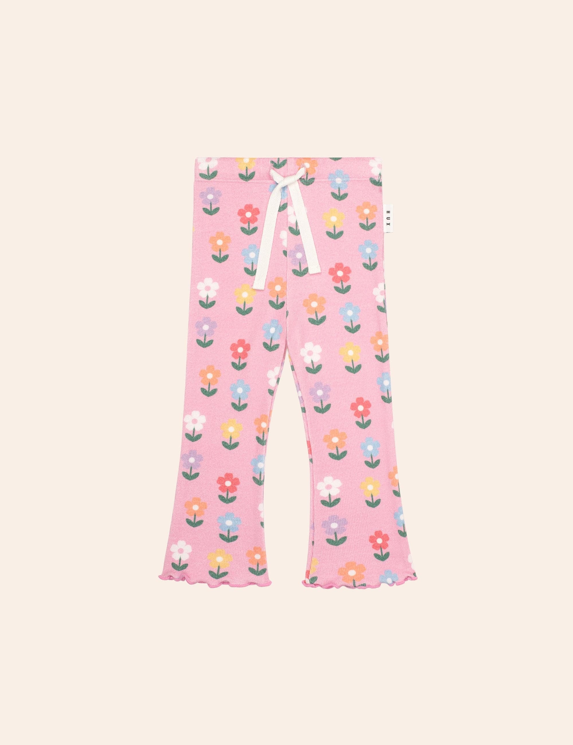 Multi Colour Daisy Rib Pant PANT Huxbaby