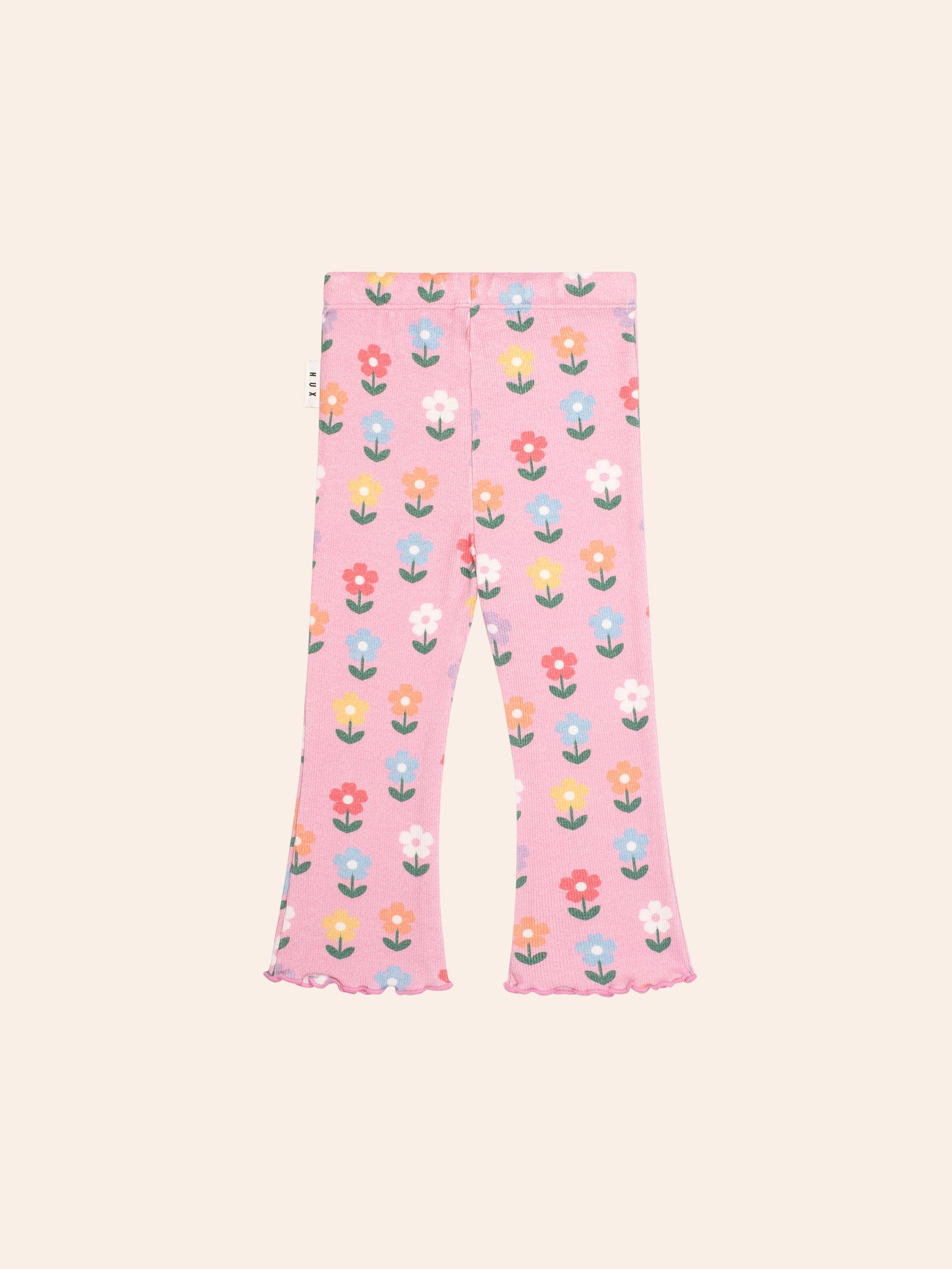 Multi Colour Daisy Rib Pant PANT Huxbaby
