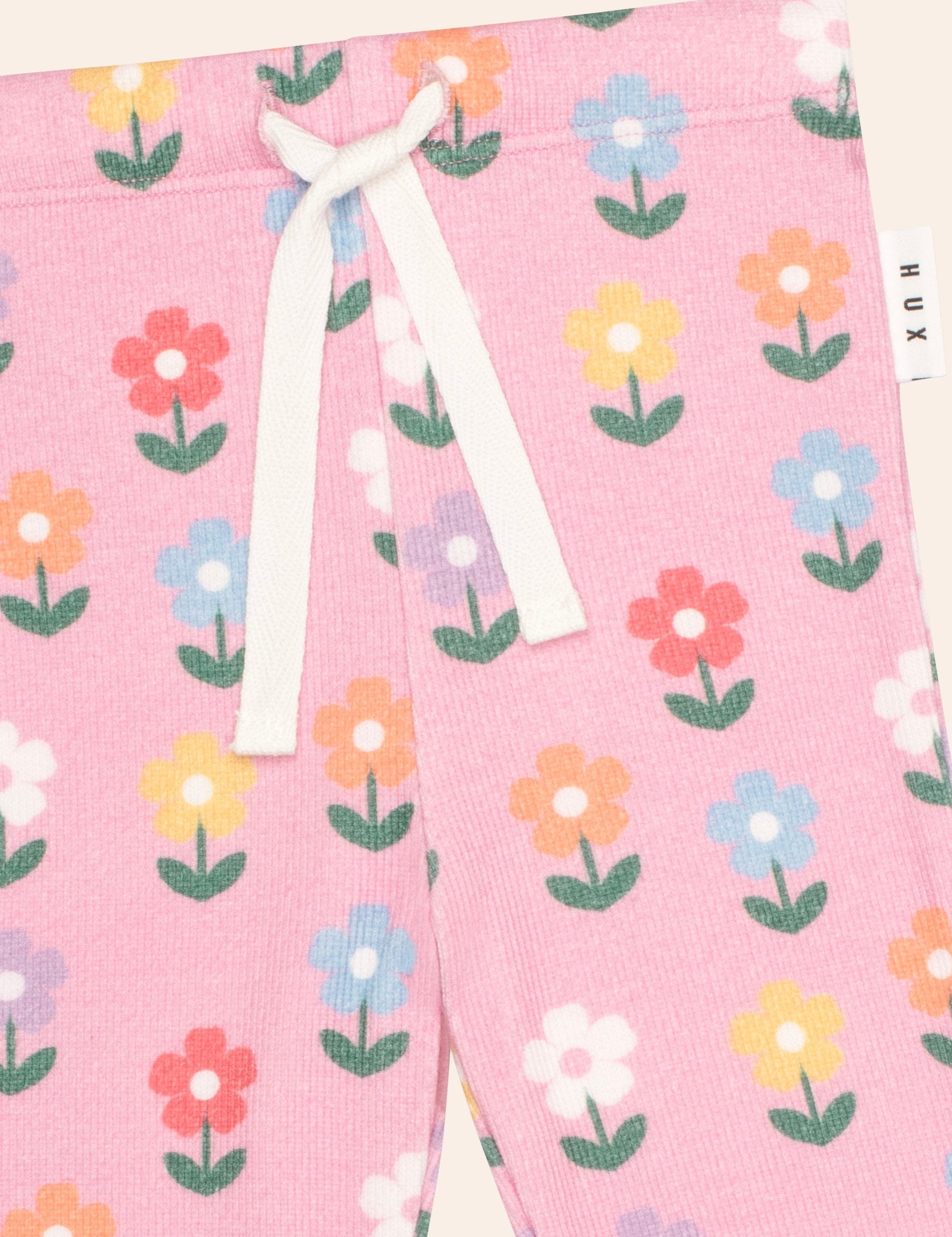 Multi Colour Daisy Rib Pant PANT Huxbaby