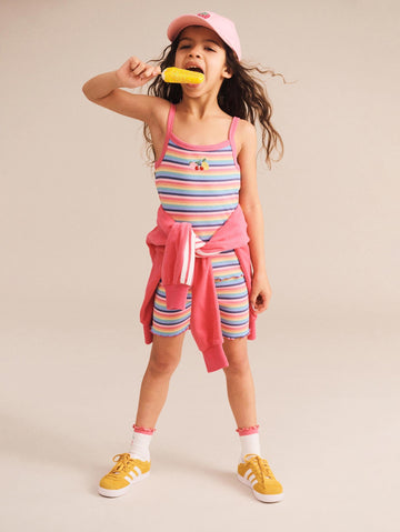 Tutti Frutti Rib Bike Short SHORT Huxbaby