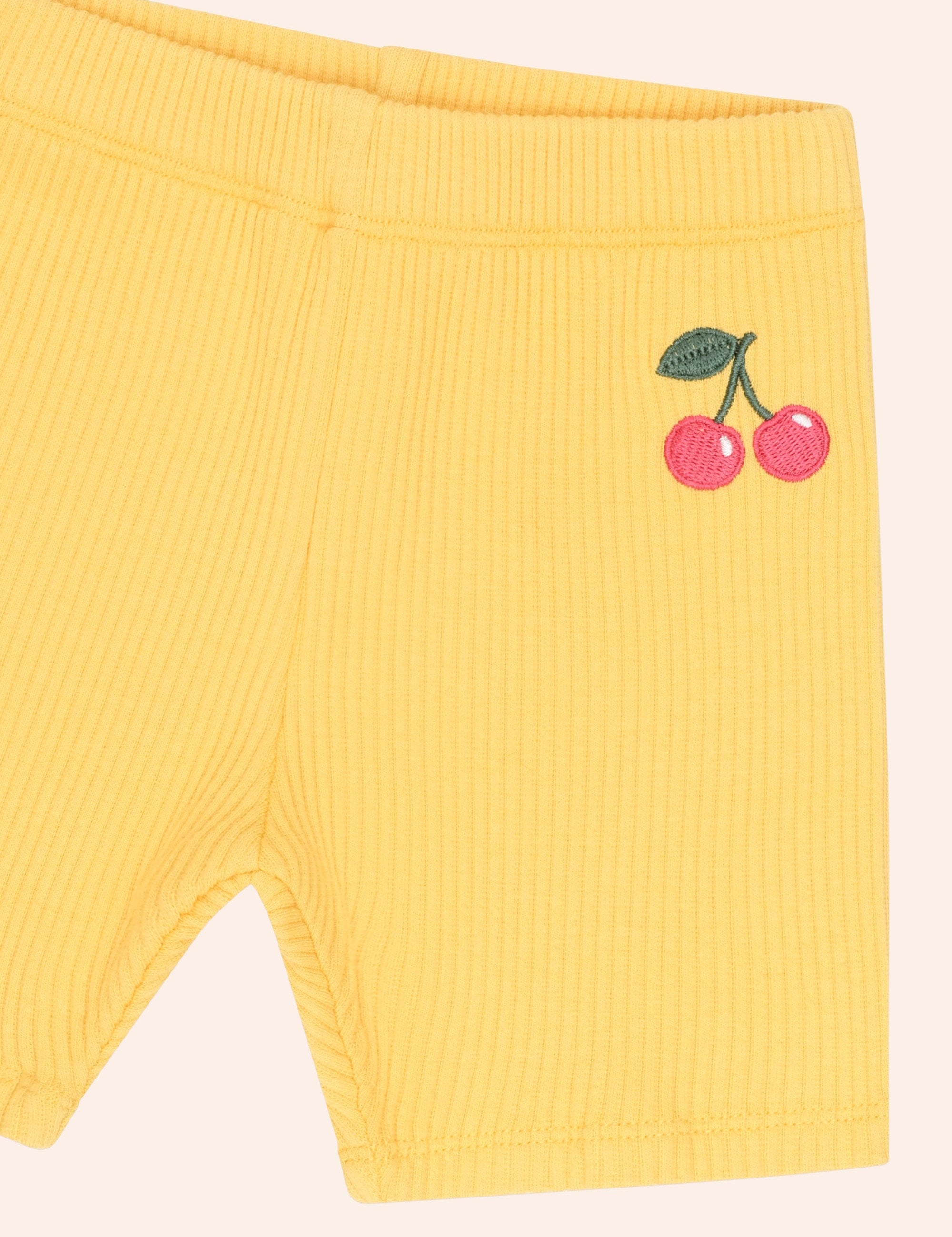 Sunshine Rib Cherry Bike Short SHORT Huxbaby