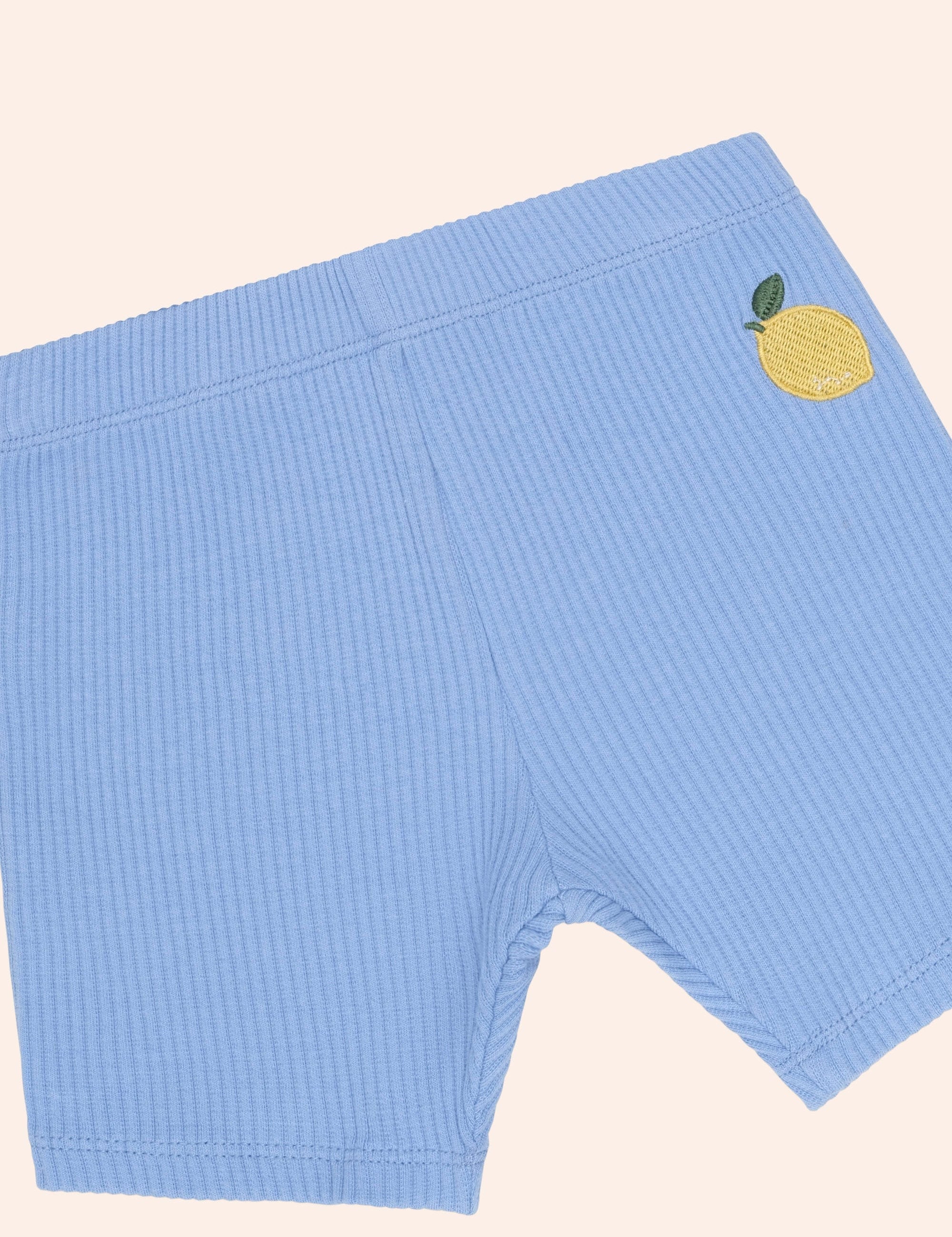 Seaside Rib Lemon Bike Short SHORT Huxbaby