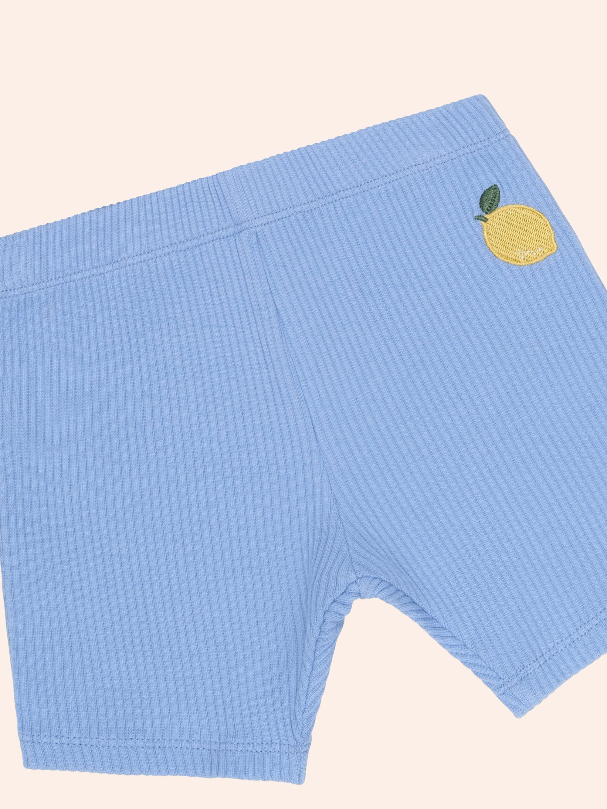 Seaside Rib Lemon Bike Short SHORT Huxbaby
