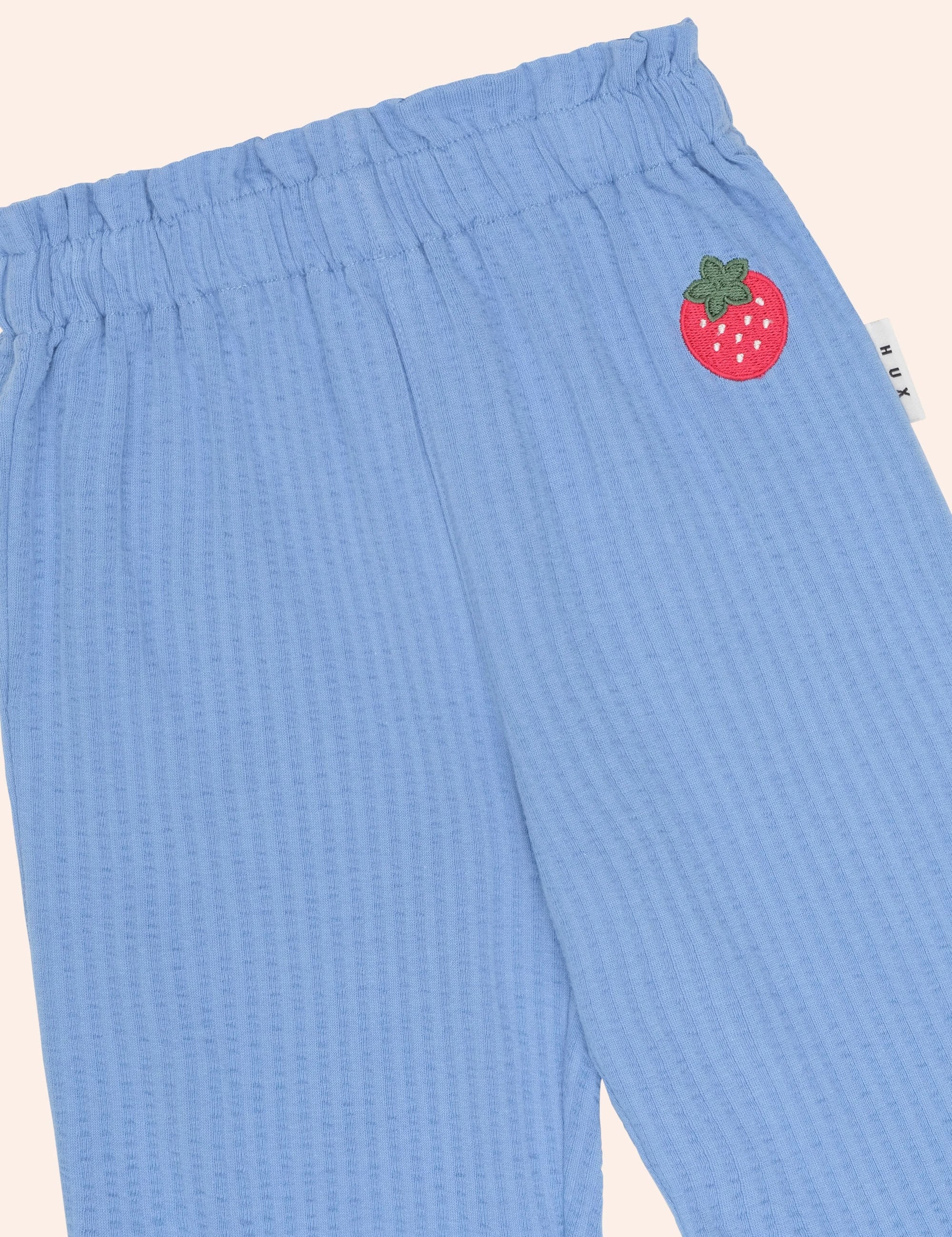 Strawberry Seersucker Frill Pant PANT Huxbaby