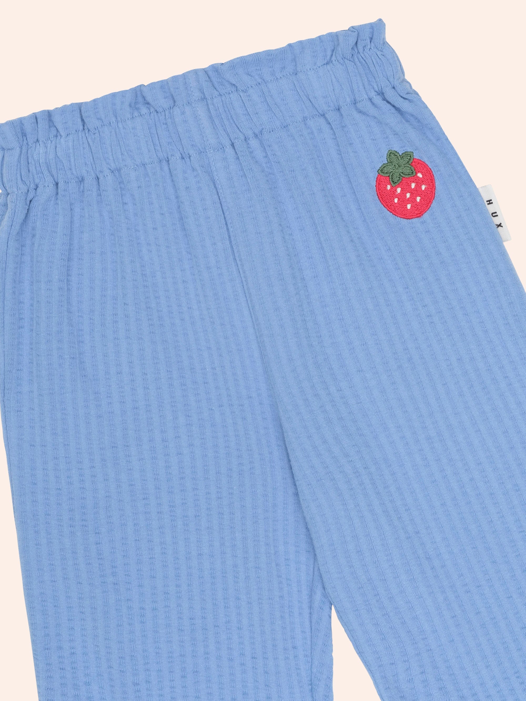 Strawberry Seersucker Frill Pant PANT Huxbaby