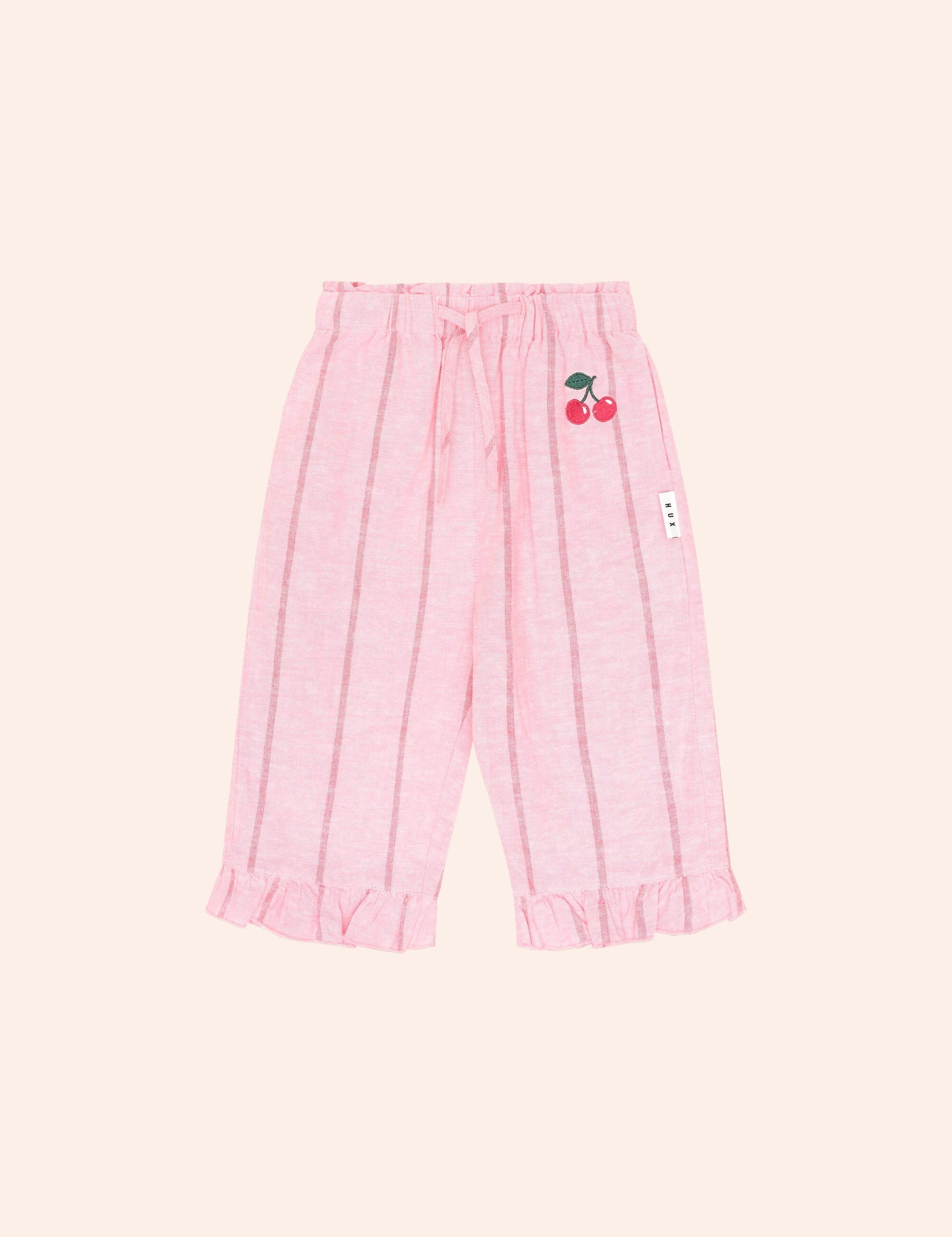 Raspberry Stripe Culotte PANT Huxbaby
