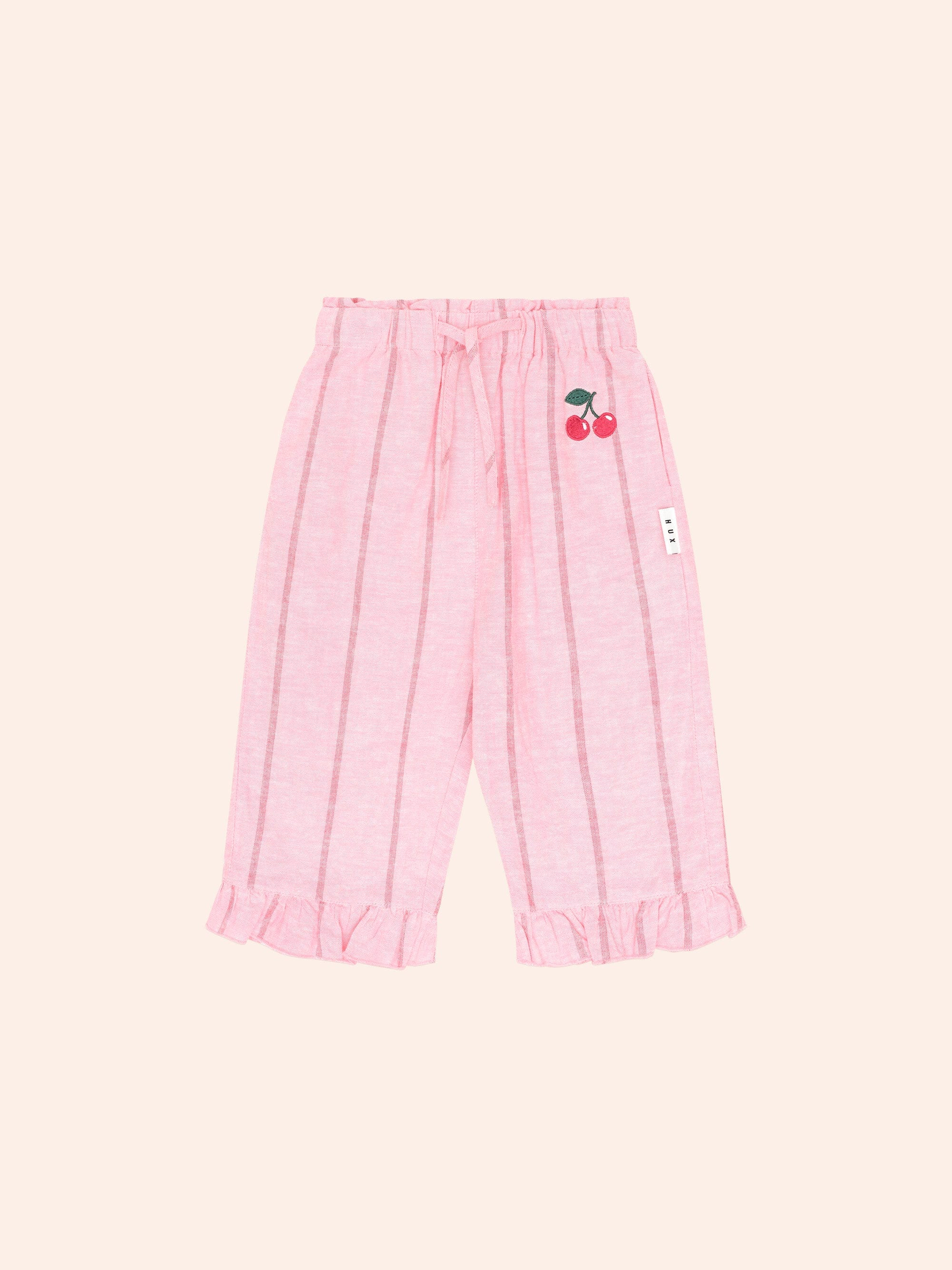 Raspberry Stripe Culotte PANT Huxbaby