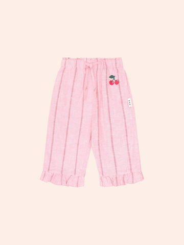 Raspberry Stripe Culotte PANT Huxbaby