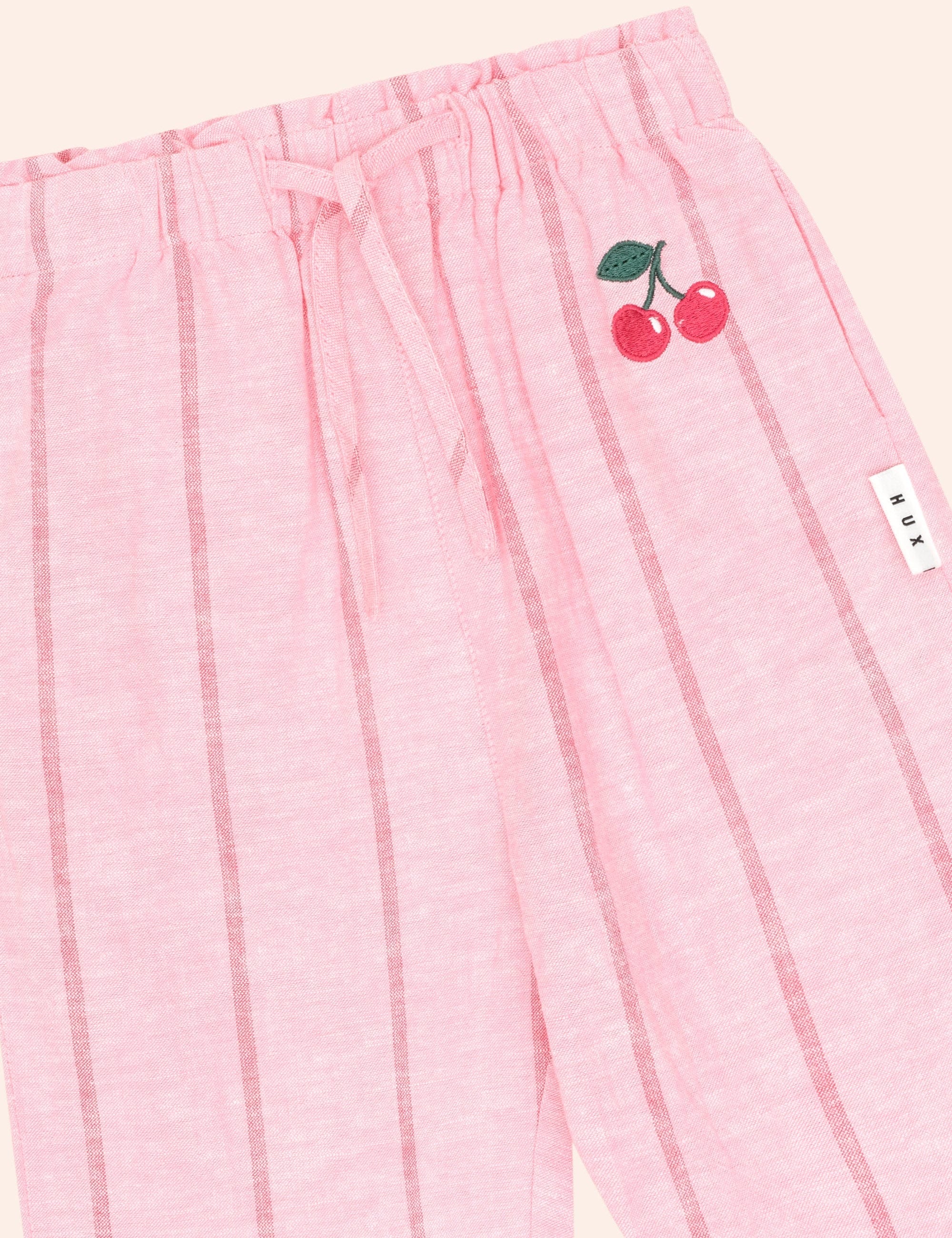 Raspberry Stripe Culotte PANT Huxbaby