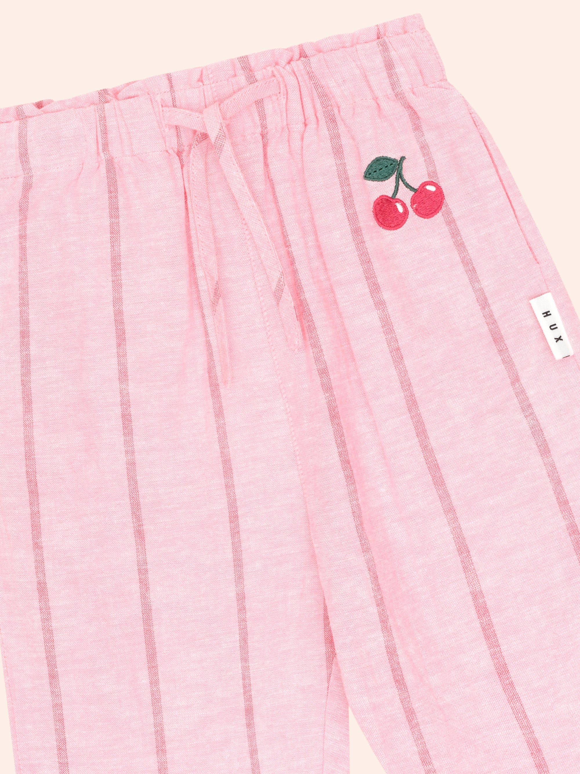 Raspberry Stripe Culotte PANT Huxbaby